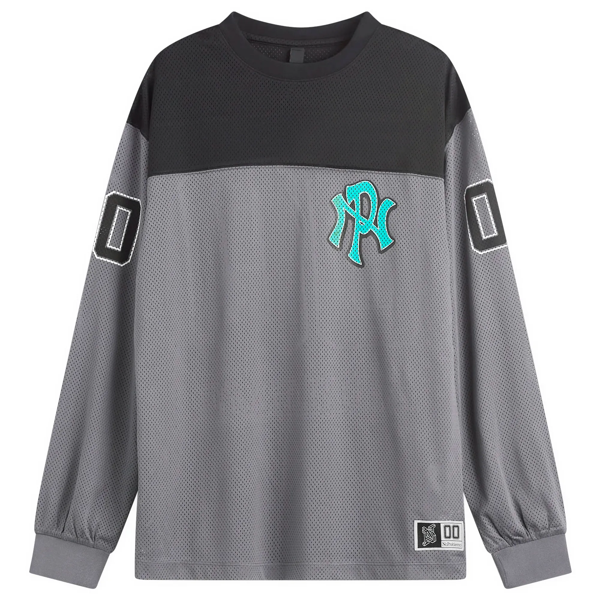 No Problemo Men's Nyp Long Sleeve Sports Jersey Charcoal