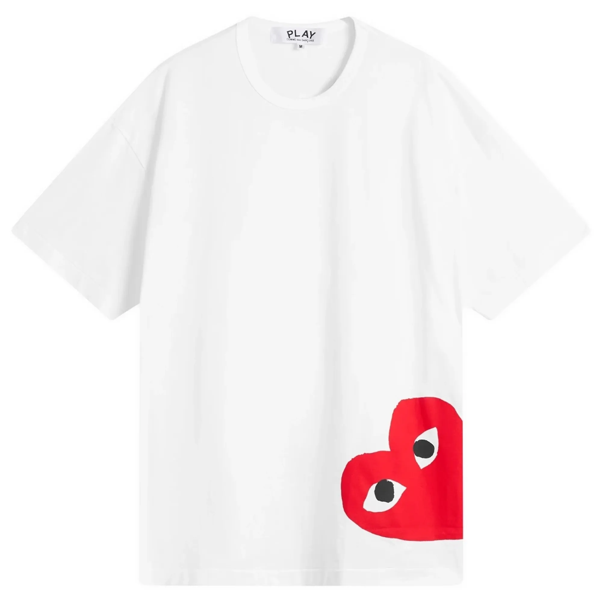 Comme des Garçons Play U T-SHIRT LOGO PRINT KNIT White