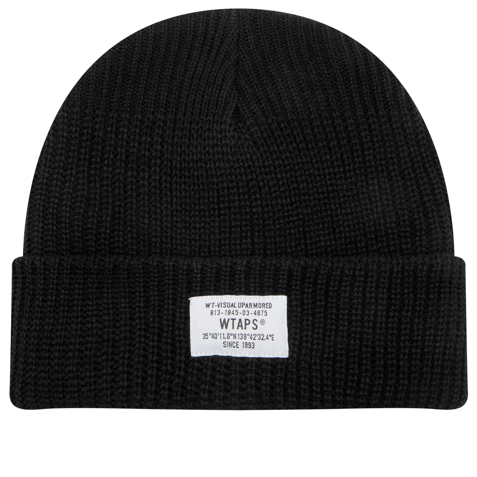 WTAPS Men's SGT Label Beanie Black