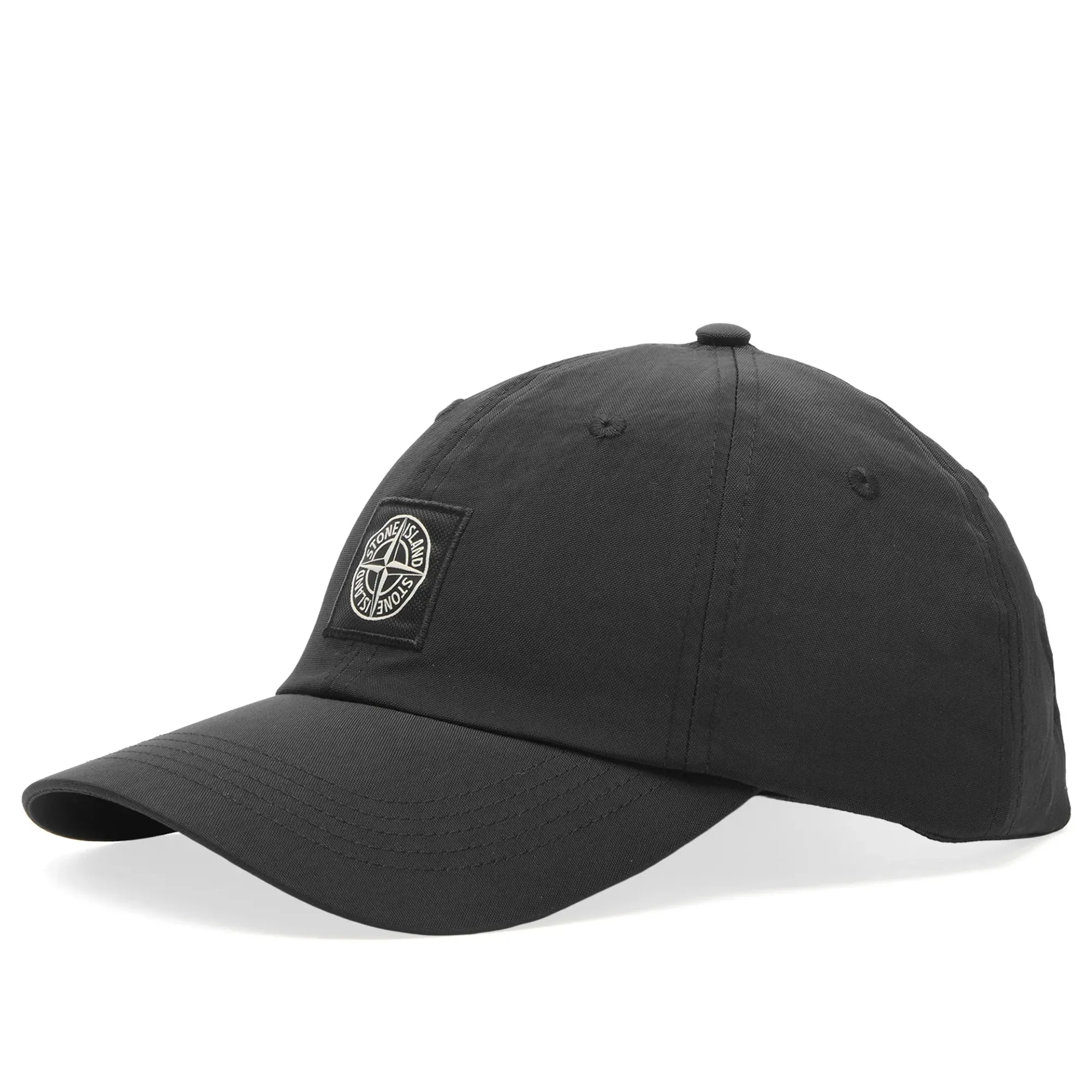 Stone Island Men's Recycled Nylon Oxford Cap Black