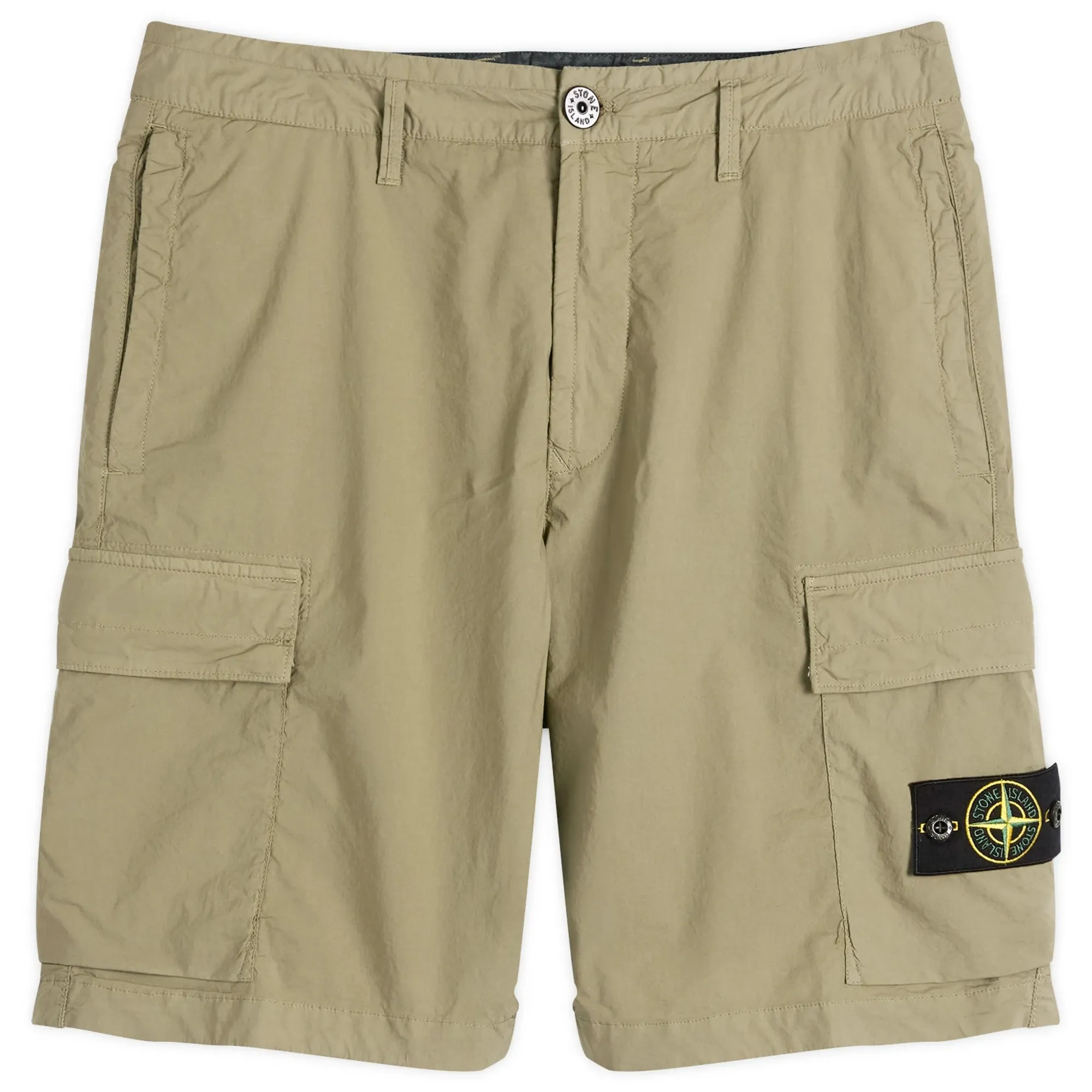 Stone Island Men's Tela Paracadute Cargo Shorts Military Green