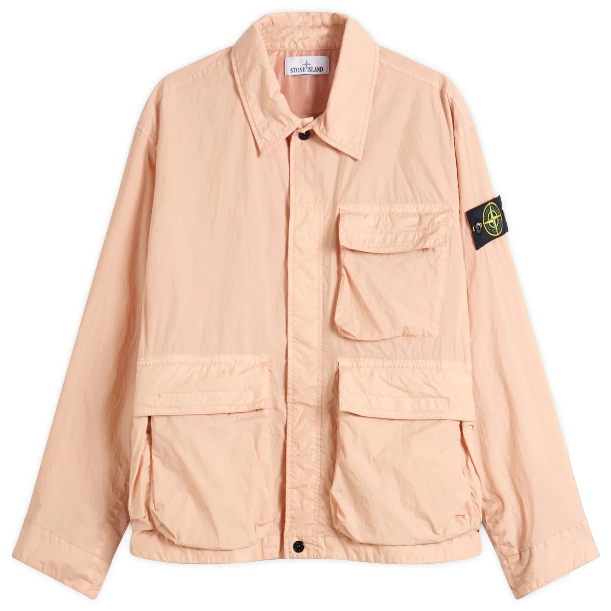 Stone Island Women's Crinkle Reps Jacket Chalk Pink