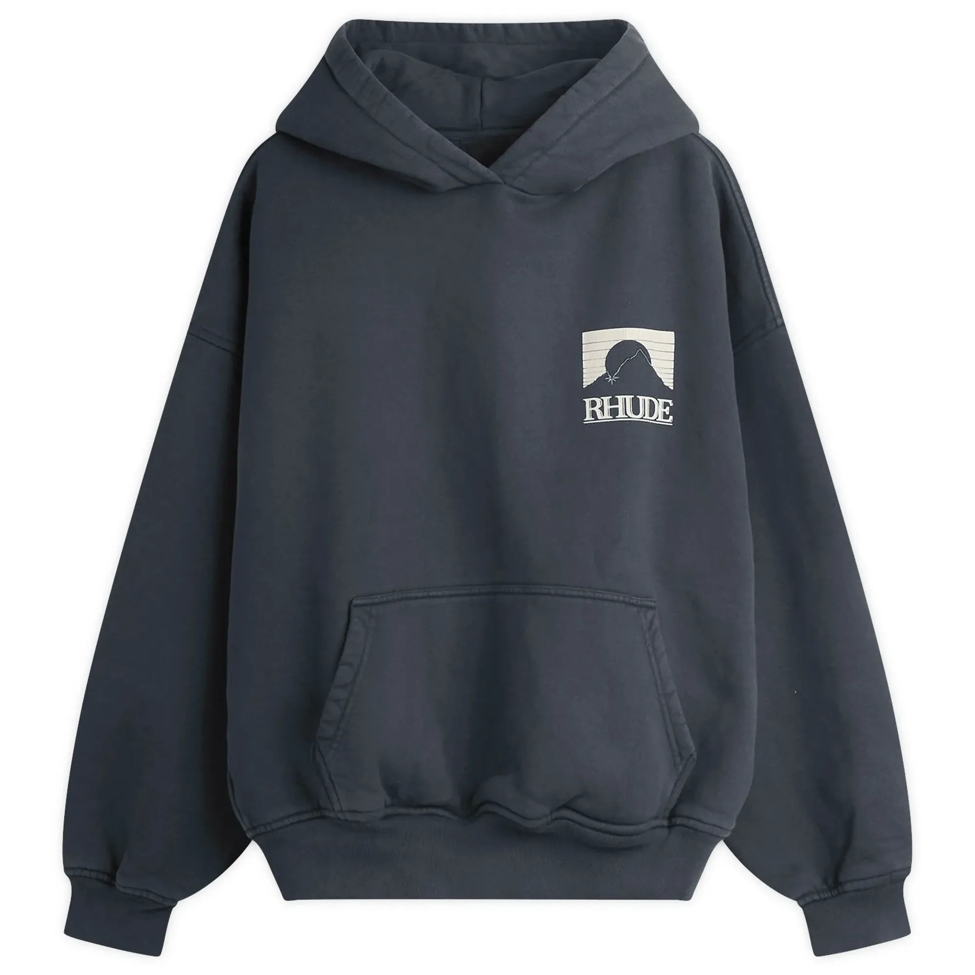 Rhude Men's Moonlight Pack Hoodie Vintage Black/ White