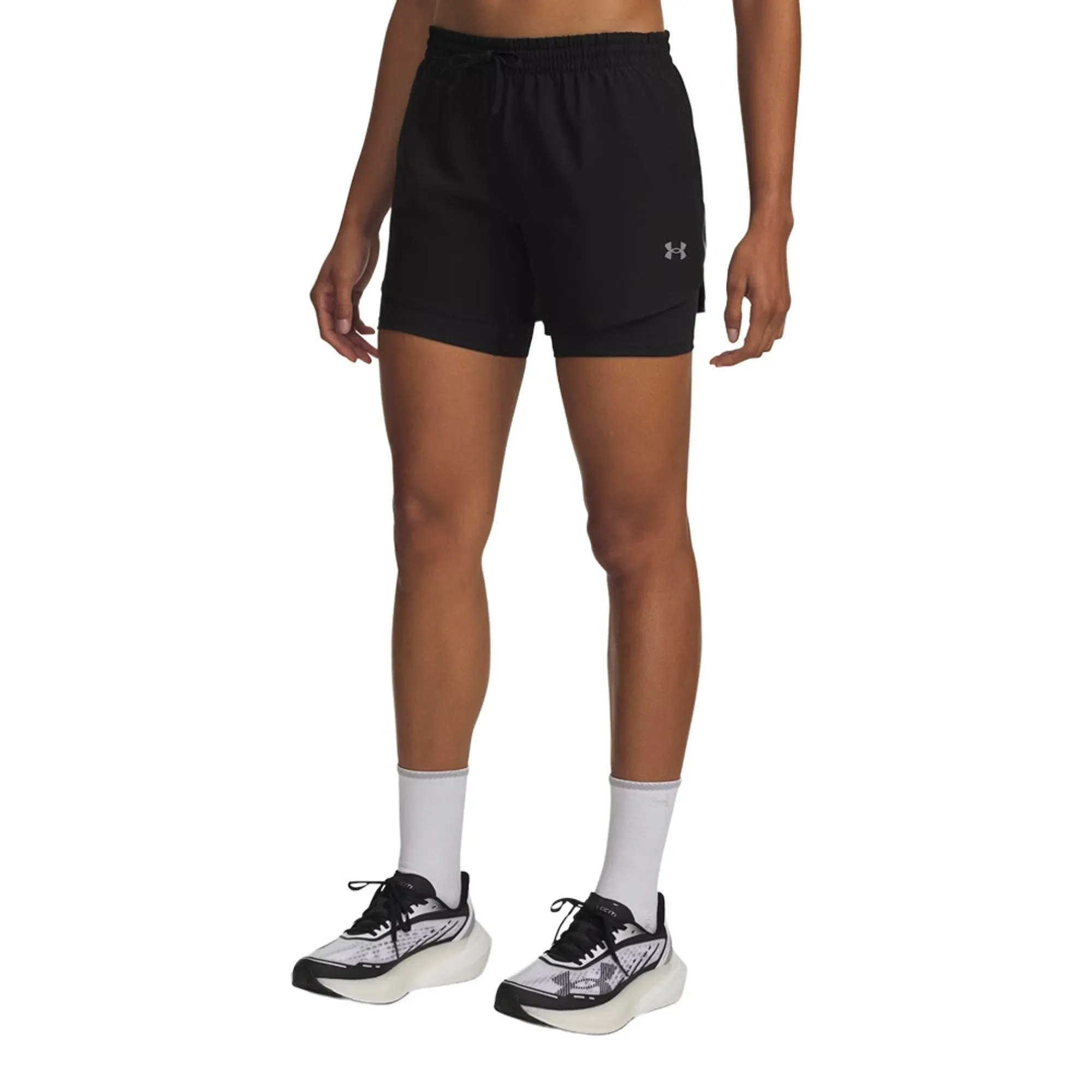Under Armour  Velociti Pro Women's 6" 2-in-1 Shorts Ultimate Black / Reflective L
