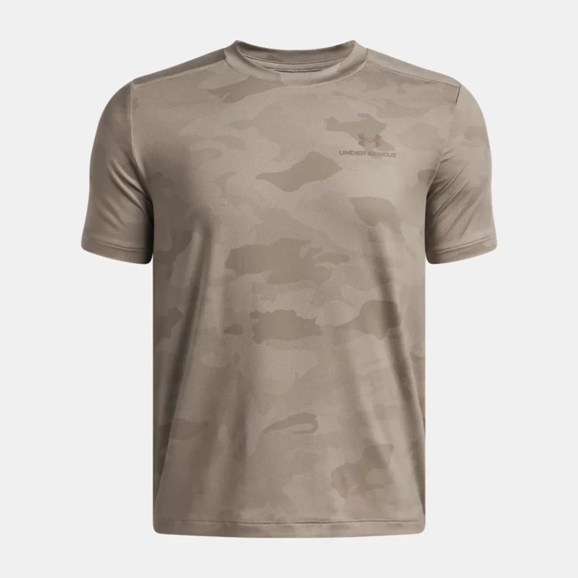 Under Armour Vanish Printed Boys' Short Sleeve Timberwolf Taupe / Timberwolf Taupe YLG (59 - 63 in)