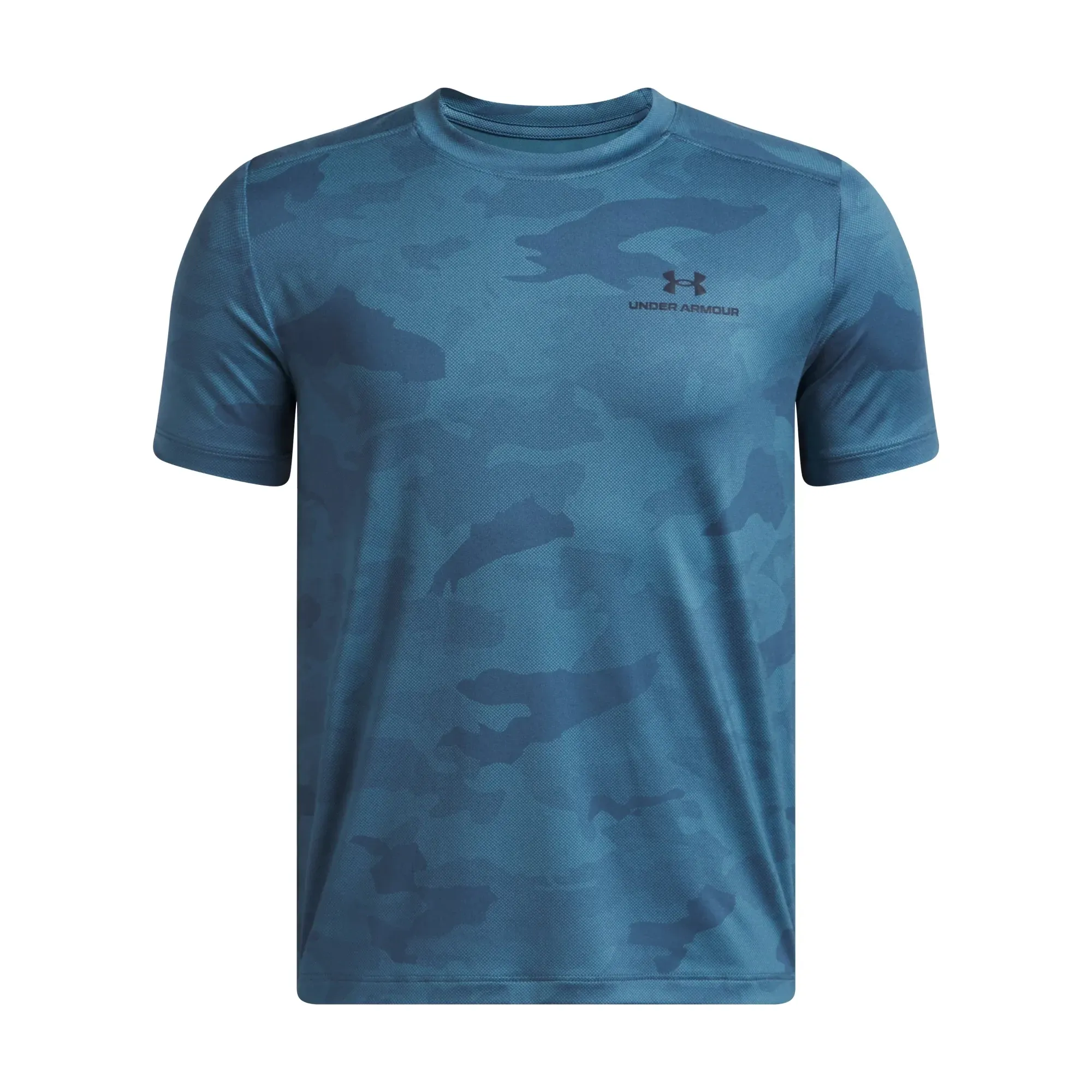Under Armour  Vanish Printed Boys' Short Sleeve Wham Blue / Wham Blue YLG (59 - 63 in)