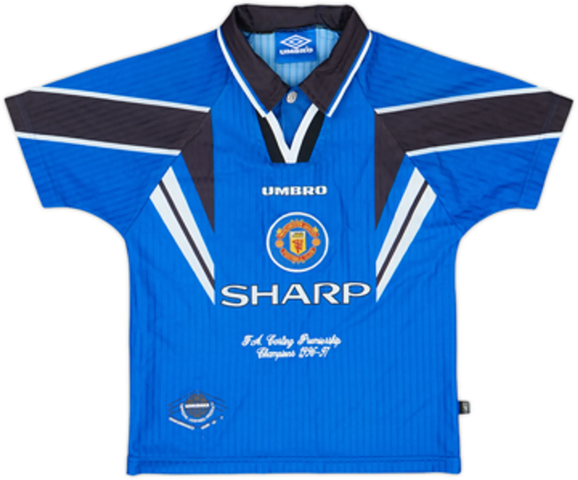 1996-98 Manchester United Third Shirt & Shorts - 9/10 - (L.Boys)