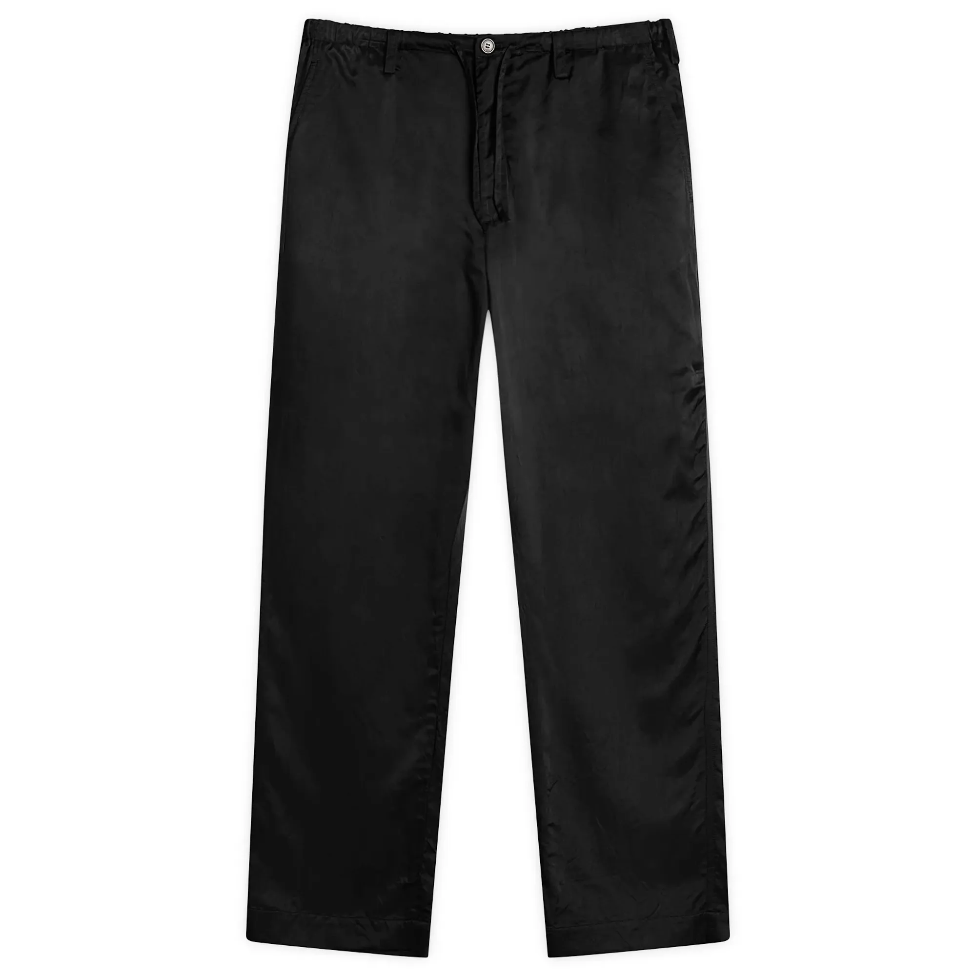 Dries Van Noten Men's Fluid Viscose Cotton Trouser Black