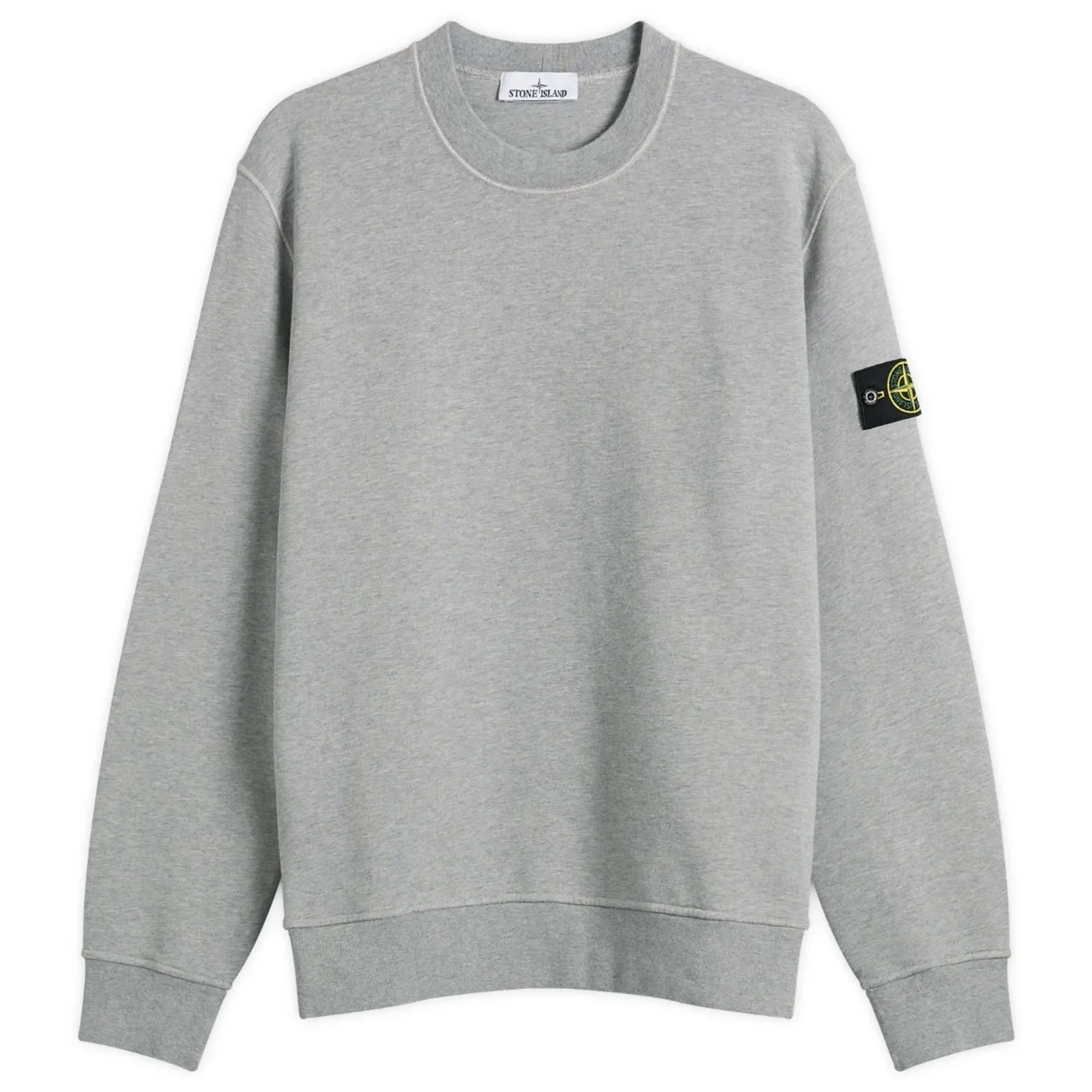 Stone Island Men's Garment Dyed Crew Neck Sweatshirt Melange Grey