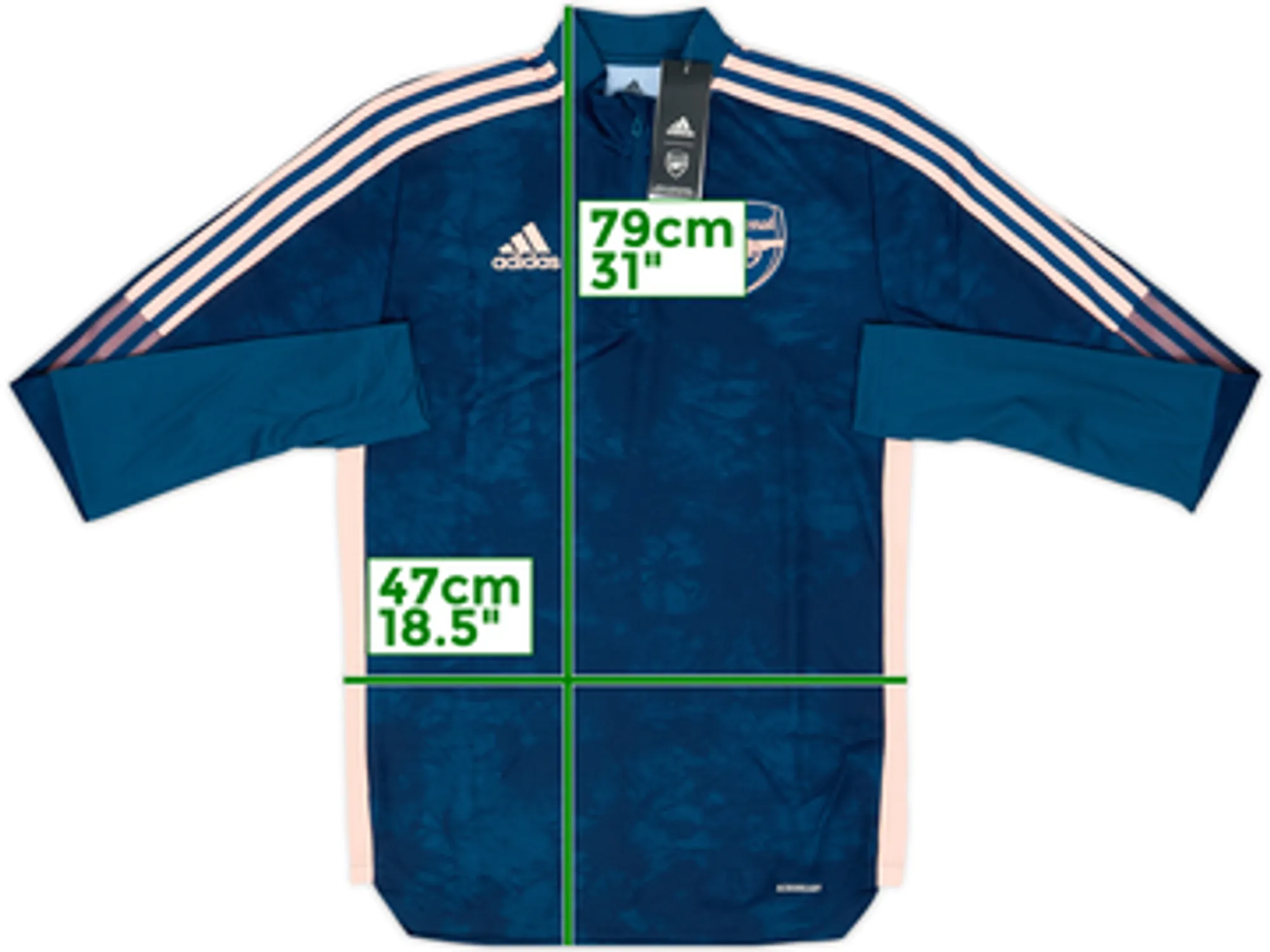 2020-21 Arsenal adidas 1/4 Zip Training Top (S)