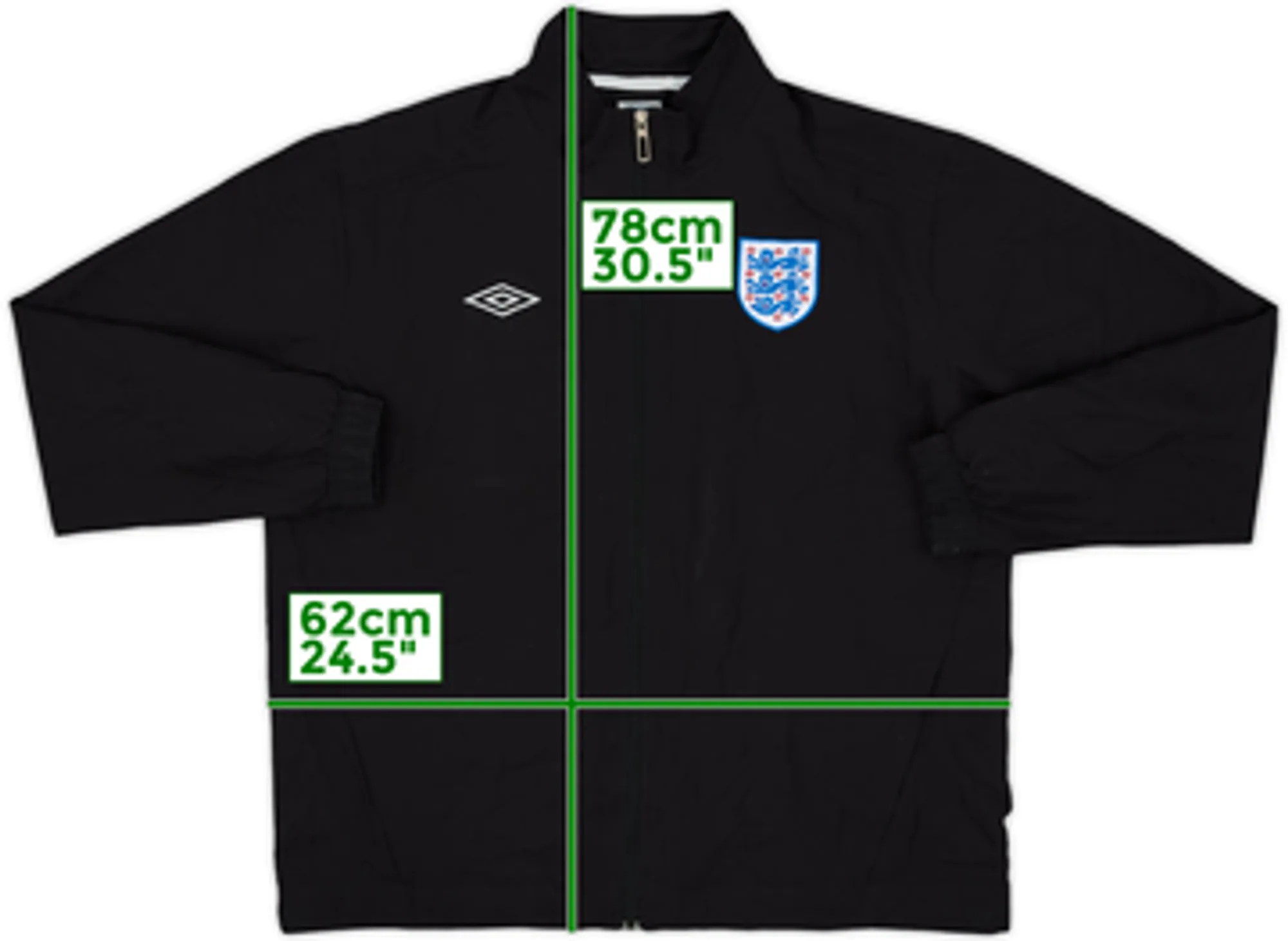 2009-10 England Umbro Track Jacket - 10/10 - (XL)