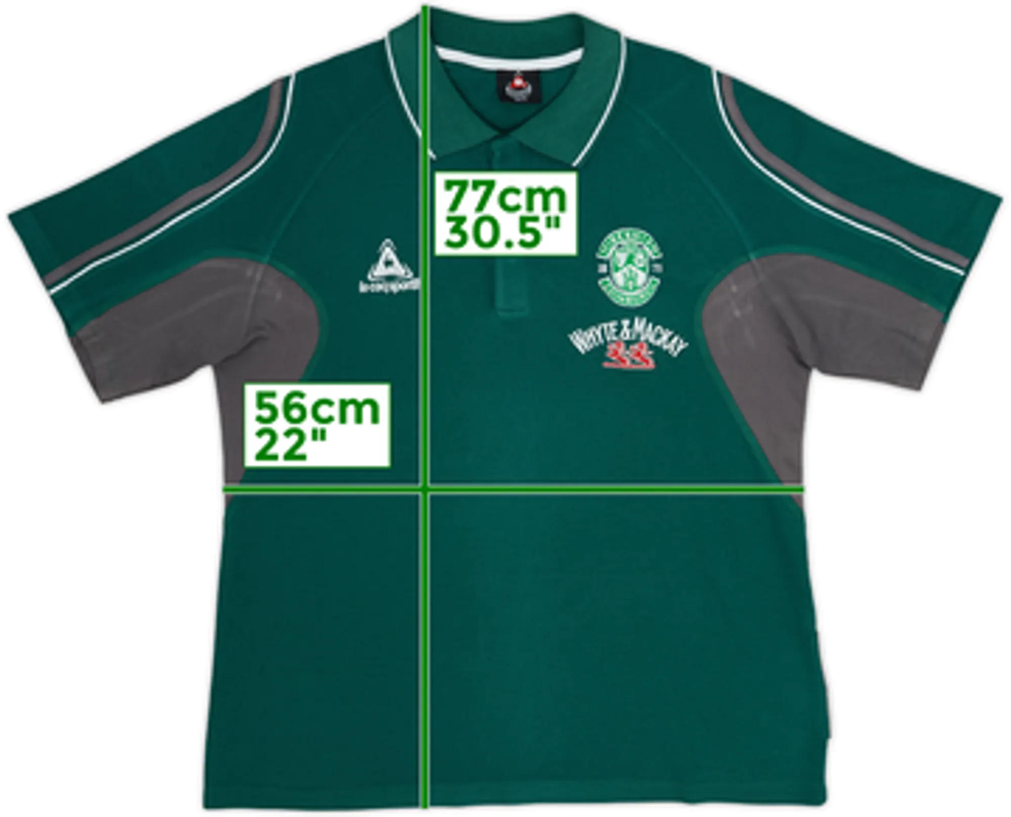 2005-06 Hibernian Le Coq Sportif Polo Shirt - 8/10 - (XL)