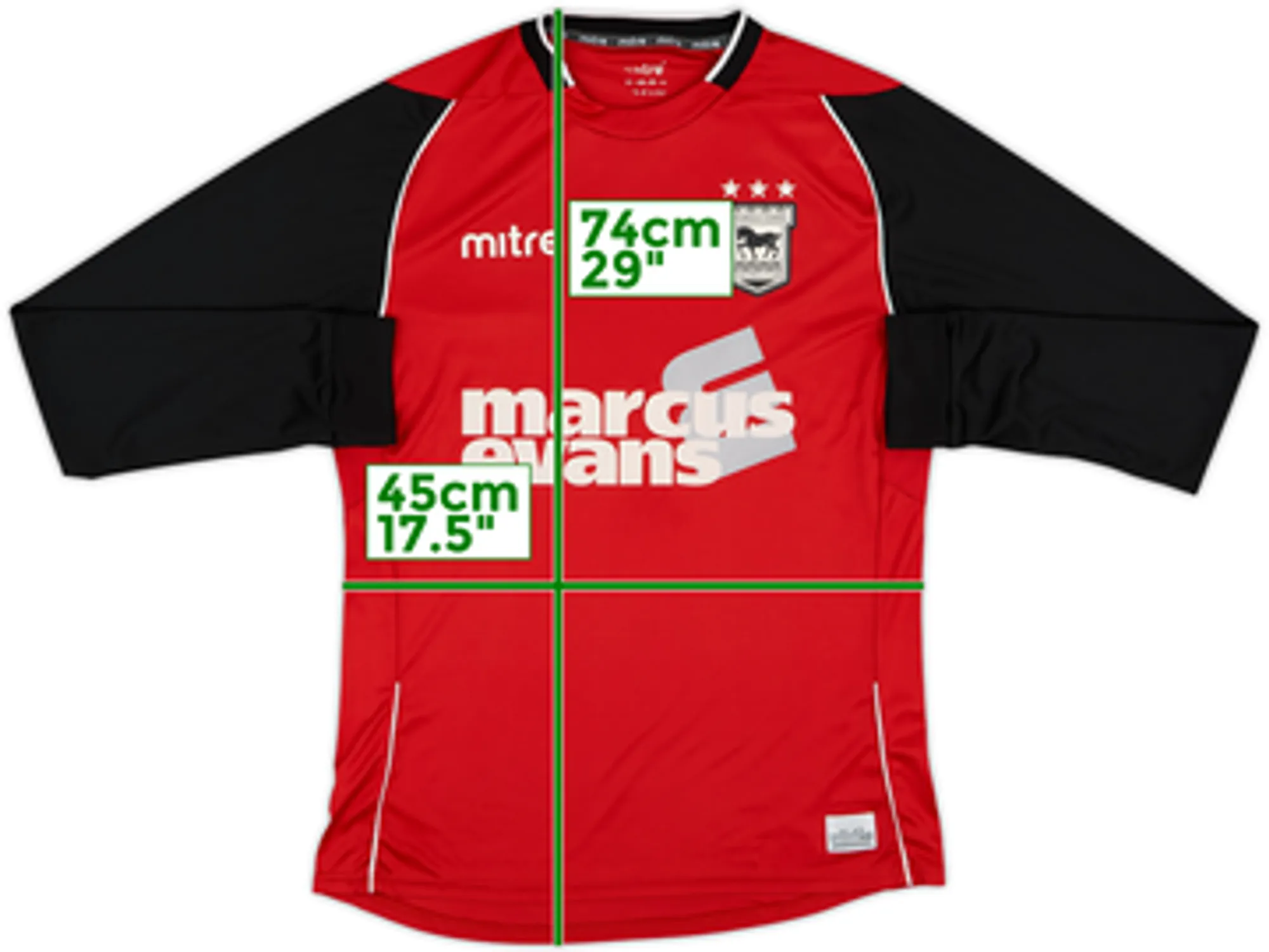 2013-14 Ipswich Away L/S Shirt - 7/10 - (S)