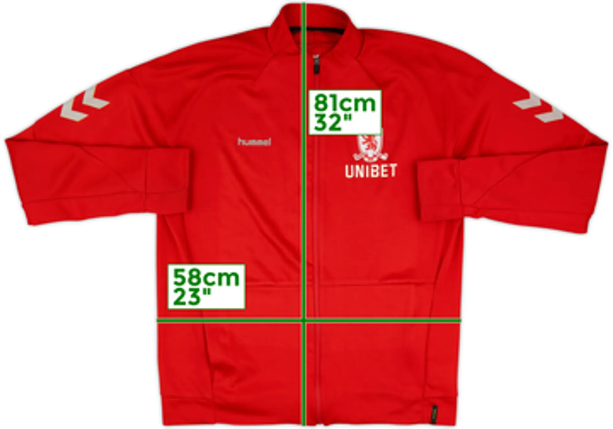 2020-21 Middlesbrough Hummel Track Jacket - 6/10 - (XXL)
