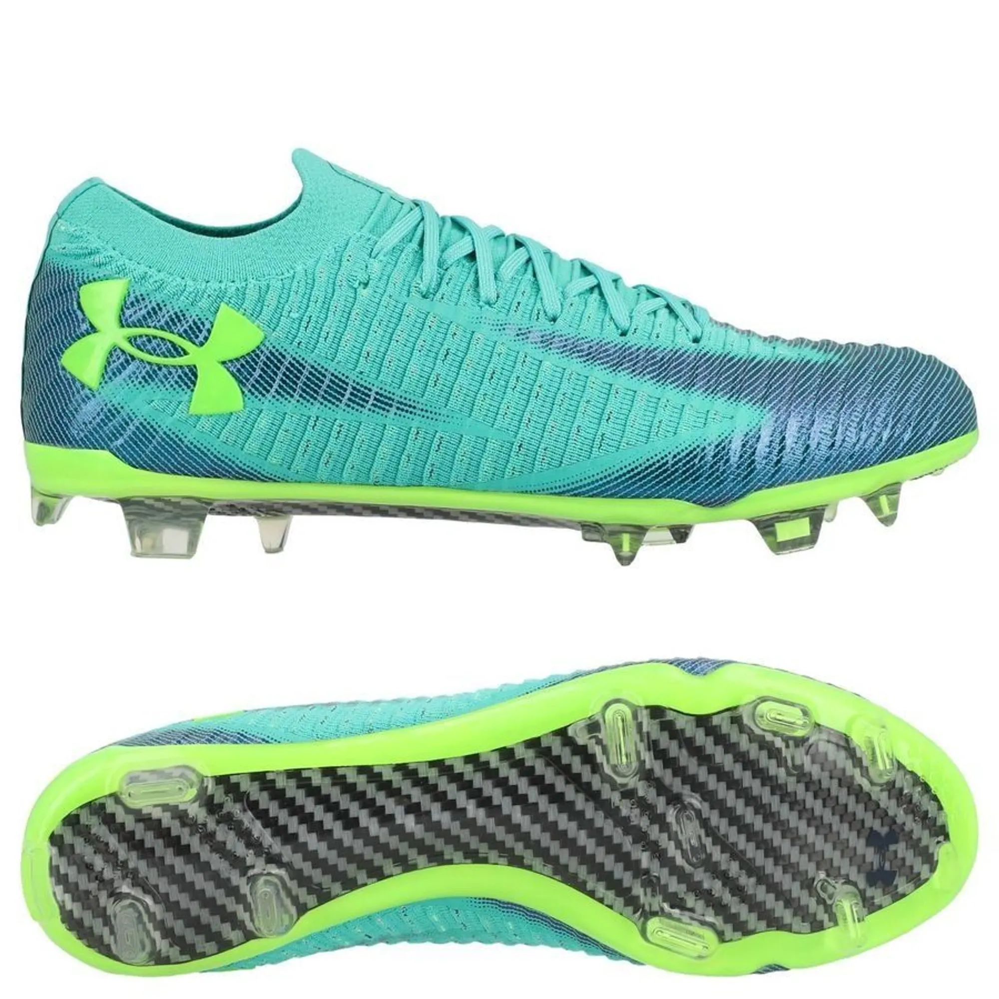 Under Armour  Shadow Elite 3 FG Men's Soccer Cleats Green Mode / Hyper Green / Metallic Silver 9