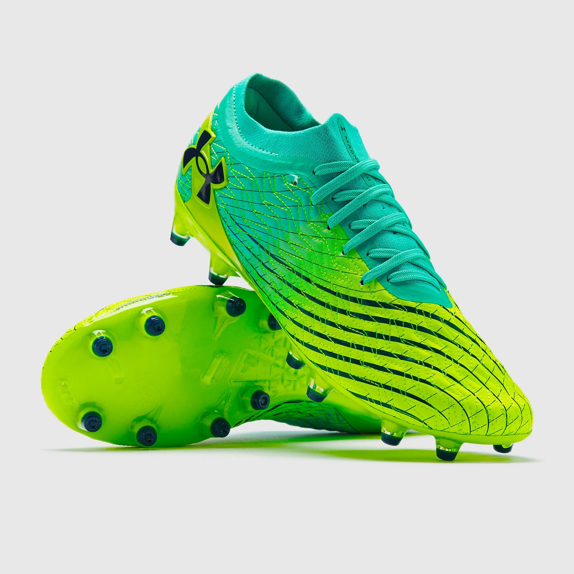 Under Armour  Magnetico Pro 5 FG Unisex Soccer Cleats Green Mode / Hyper Green / Academy 9.5