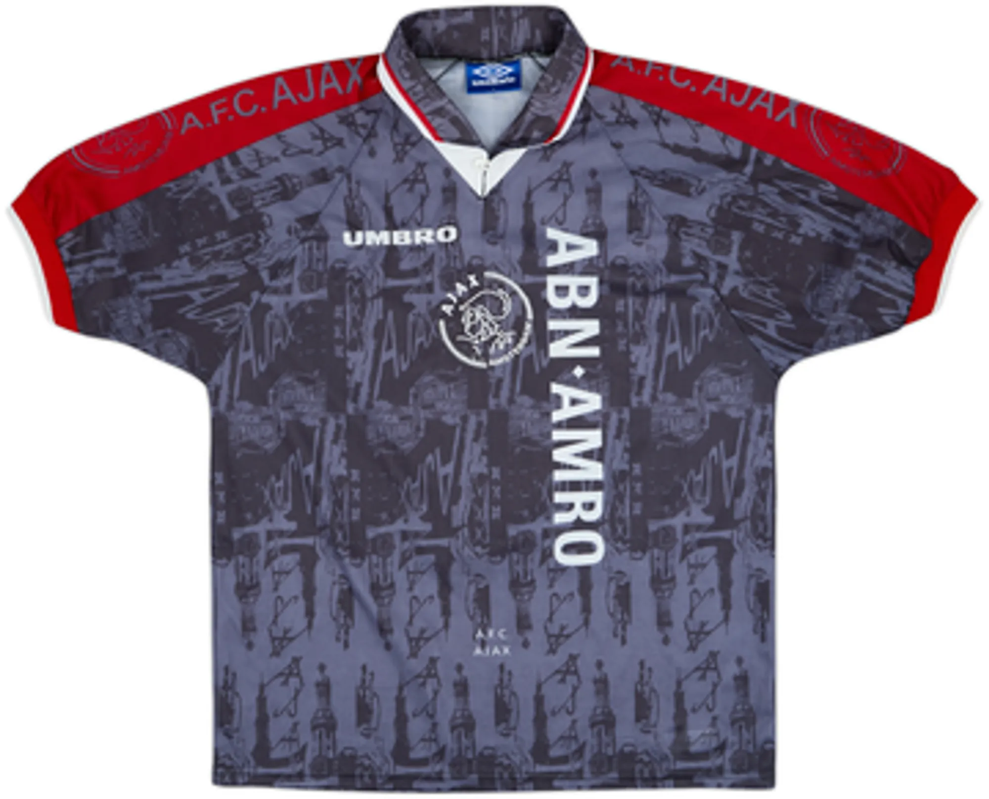 1996-97 Ajax Away Shirt Kluivert #9 - 6/10 - (L)