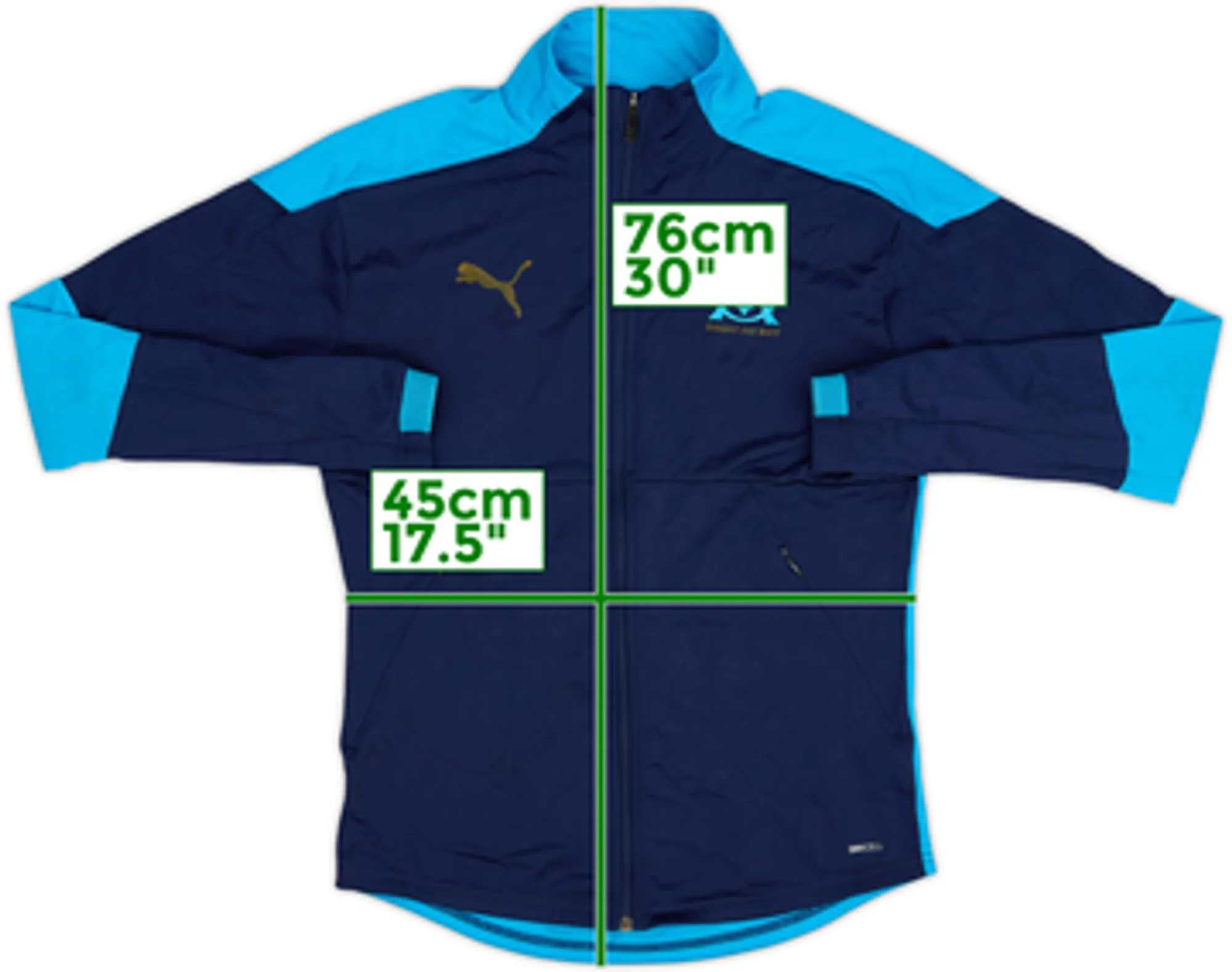 2019-20 Olympique Marseille Puma Track Jacket - 7/10 - (S)