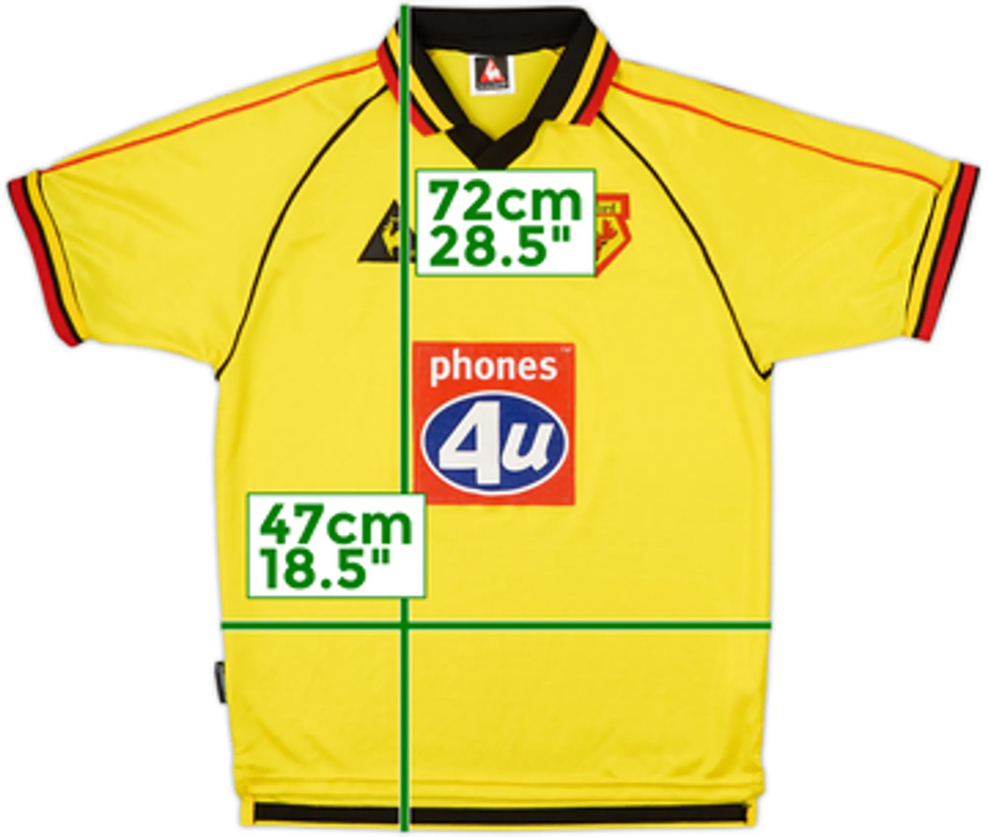 1999-01 Watford Home Shirt - 9/10 - (M)