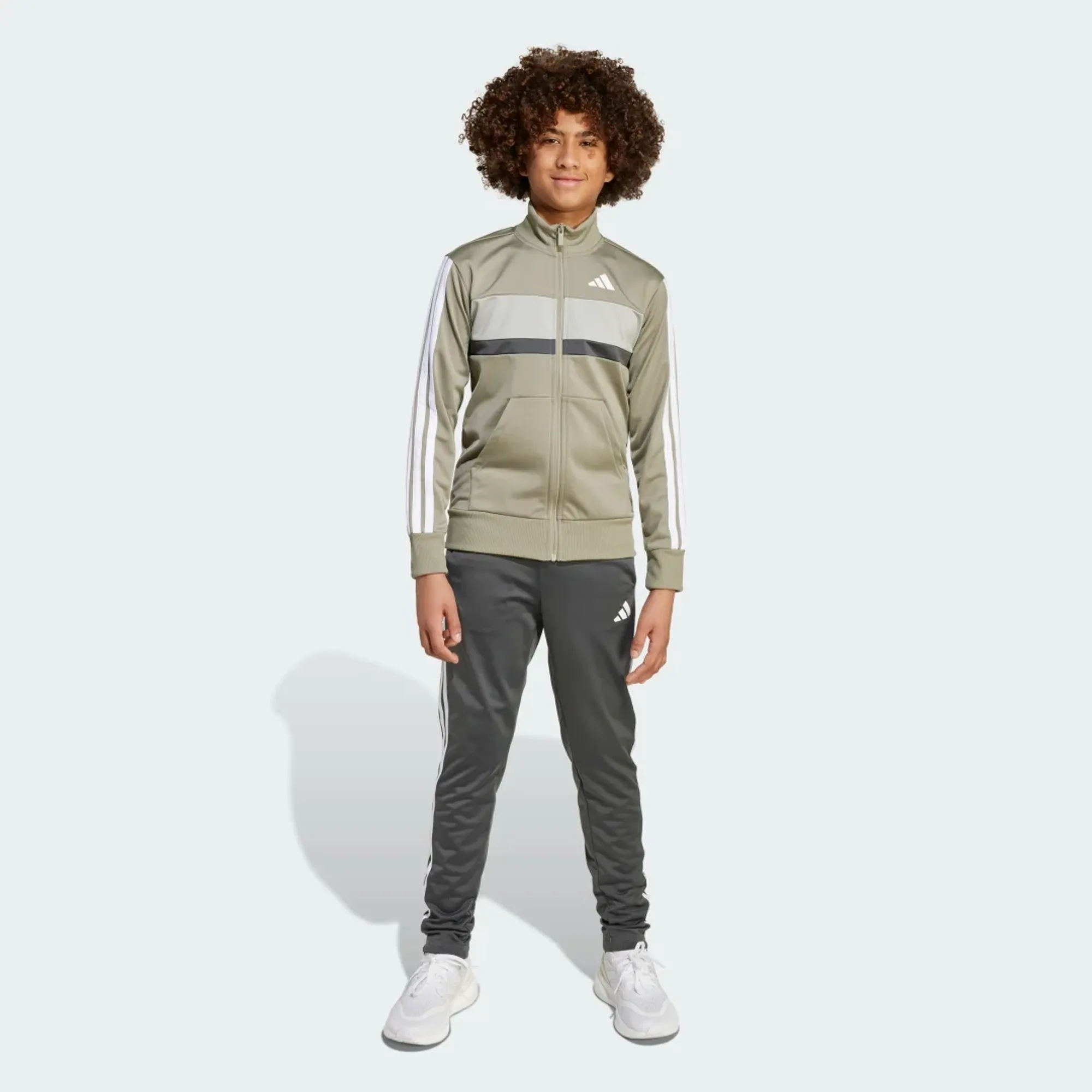 adidas Seasonal Essentials Tiberio 3-Stripes Tricot Track Suit Kids