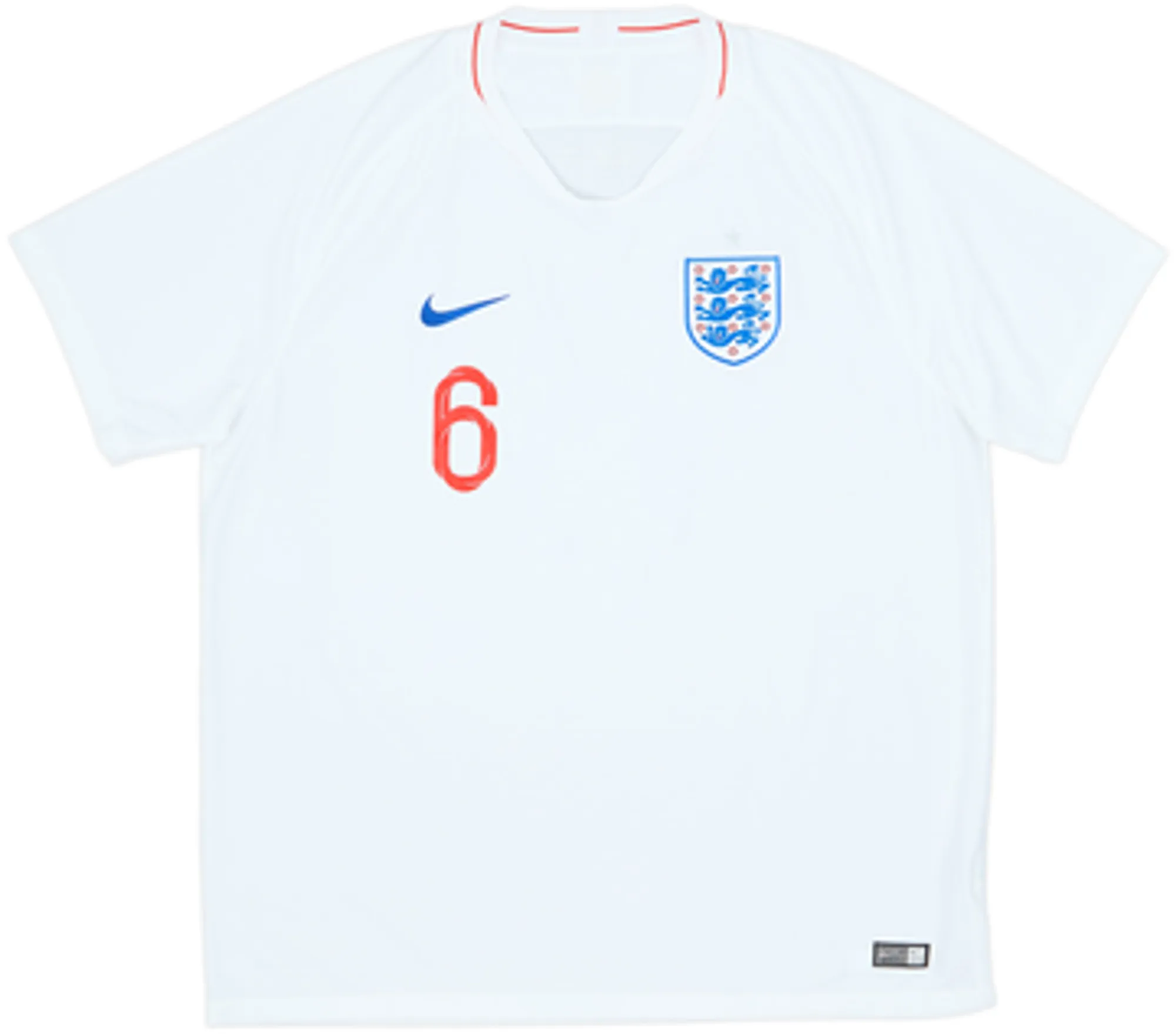 2018-19 England Home Shirt Maguire #6 - 8/10 - (XXL)