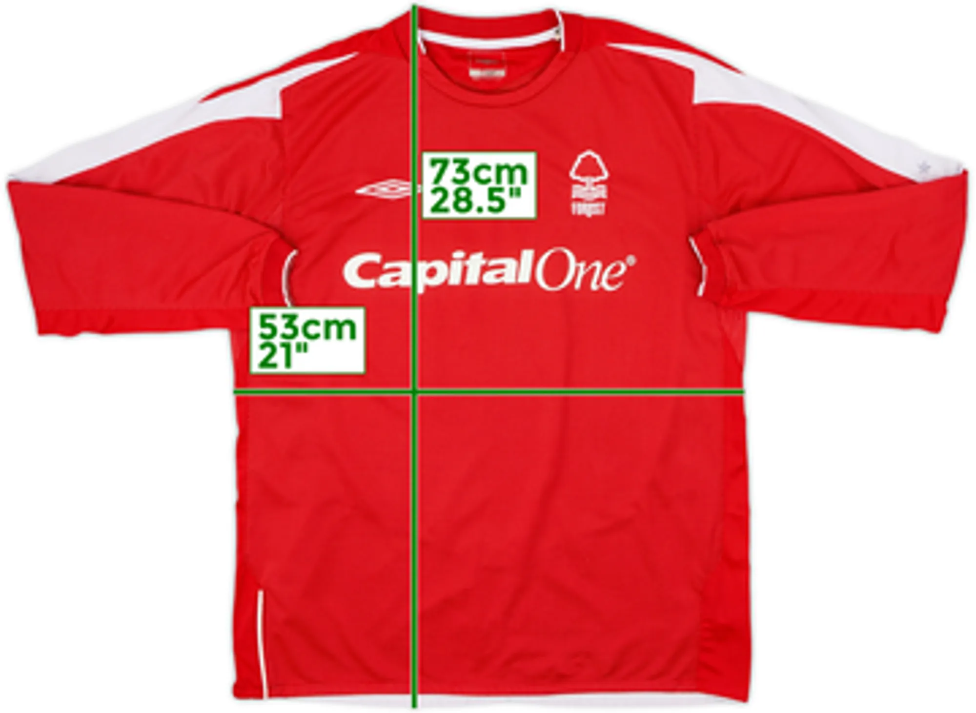 2004-06 Nottingham Forest Home L/S Shirt - 8/10 - (L)