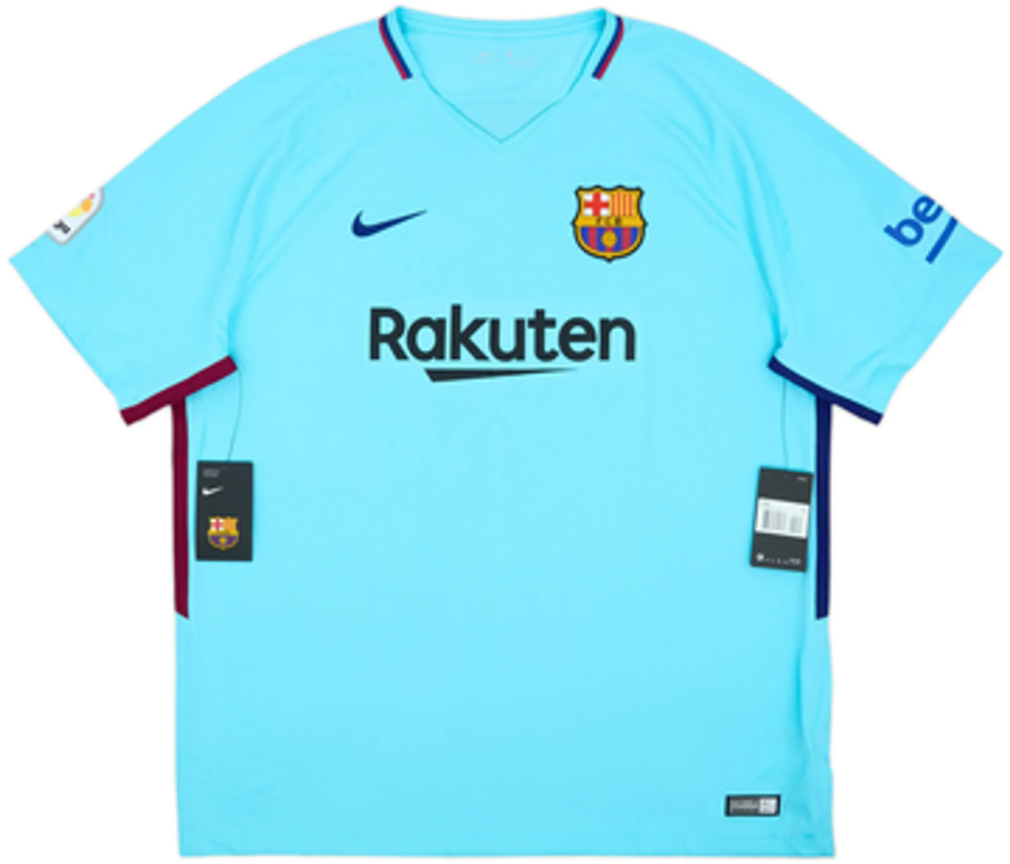2017-18 Barcelona Away Shirt Suarez #9 (XL)