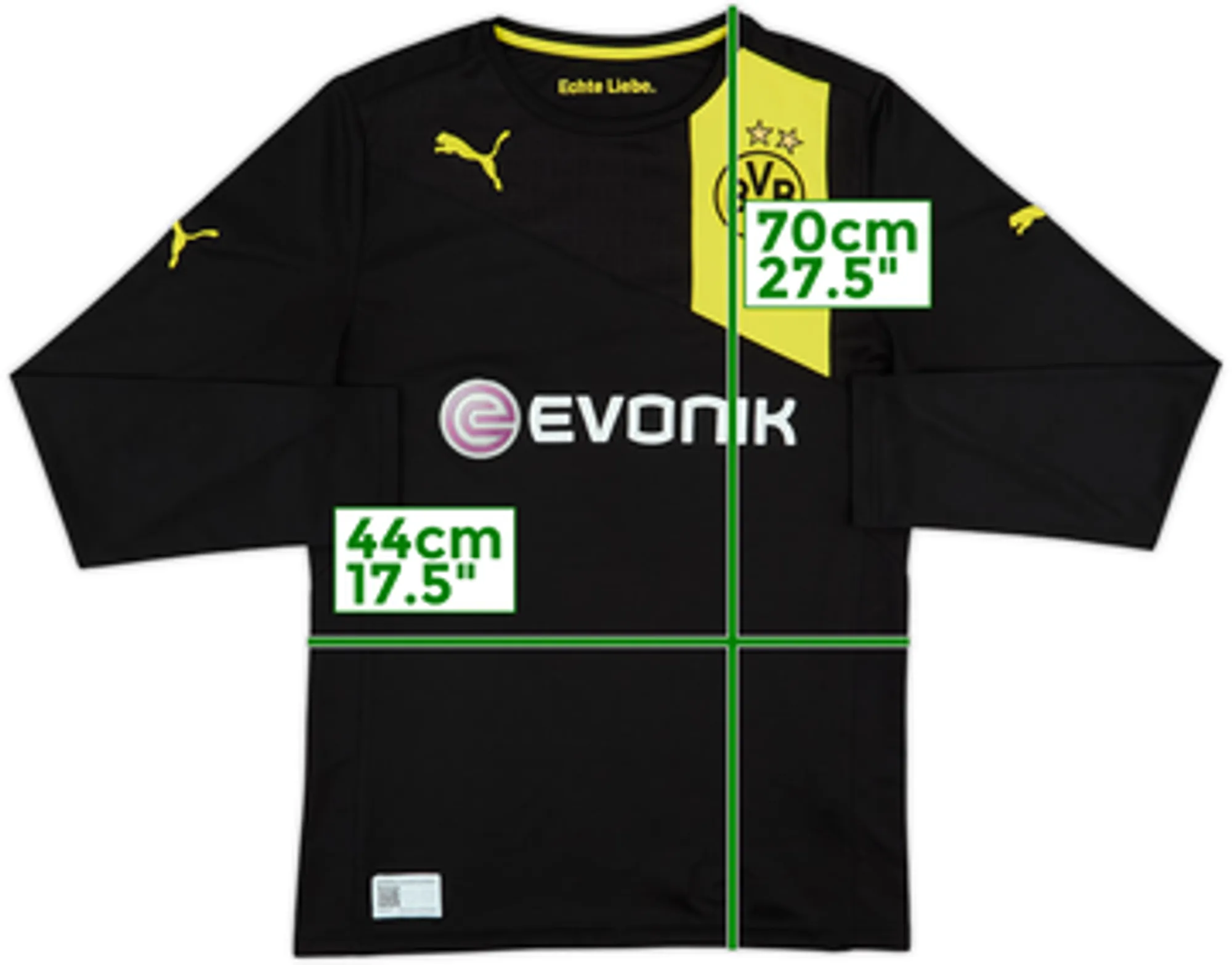 2012-13 Borussia Dortmund Away L/S Shirt - 6/10 - (S)