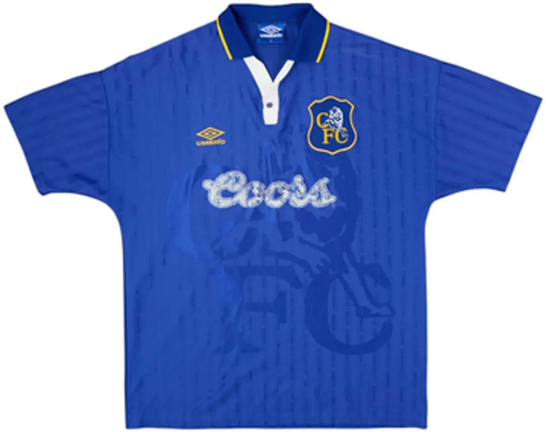1995-97 Chelsea Home Shirt Zola #25 - 5/10 - (XL