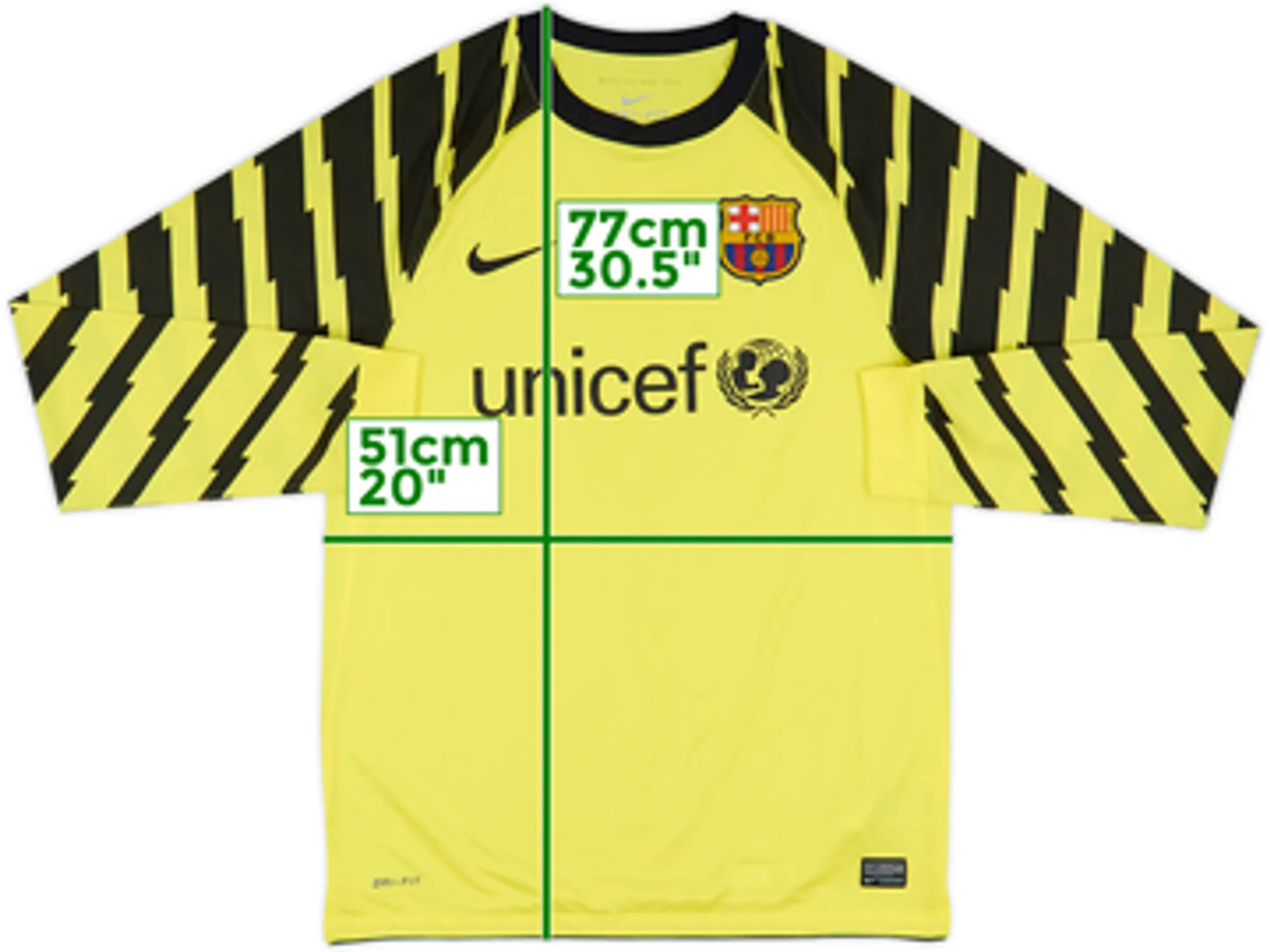 2010-11 Barcelona GK Shirt - 10/10 - (M)