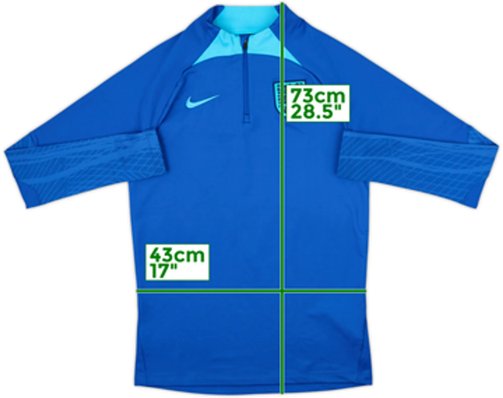 2022-23 England Nike 1/4 Zip Training Top - 8/10 - (S)