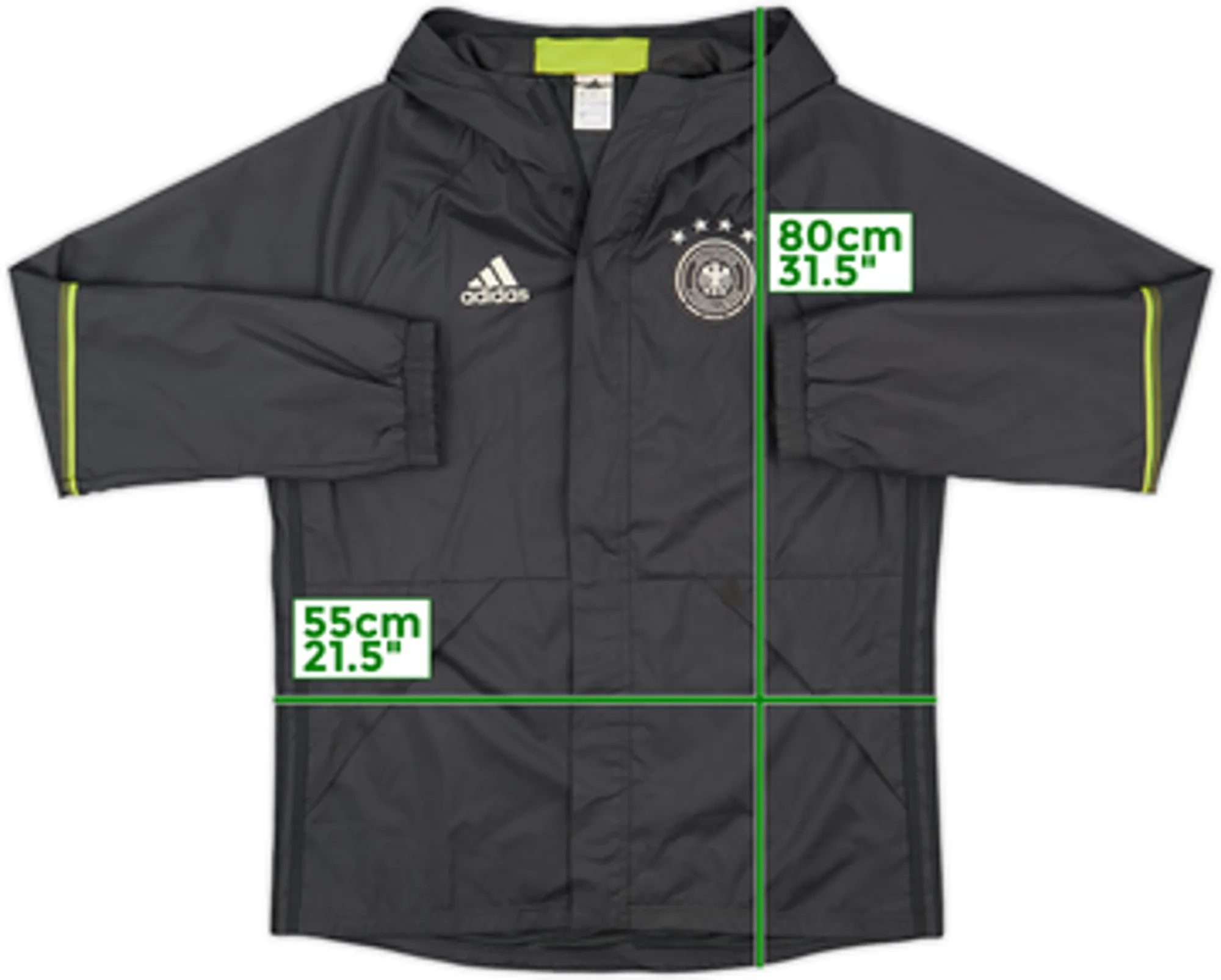 2015-16 Germany adidas Hooded Rain Jacket - 7/10 - (L)