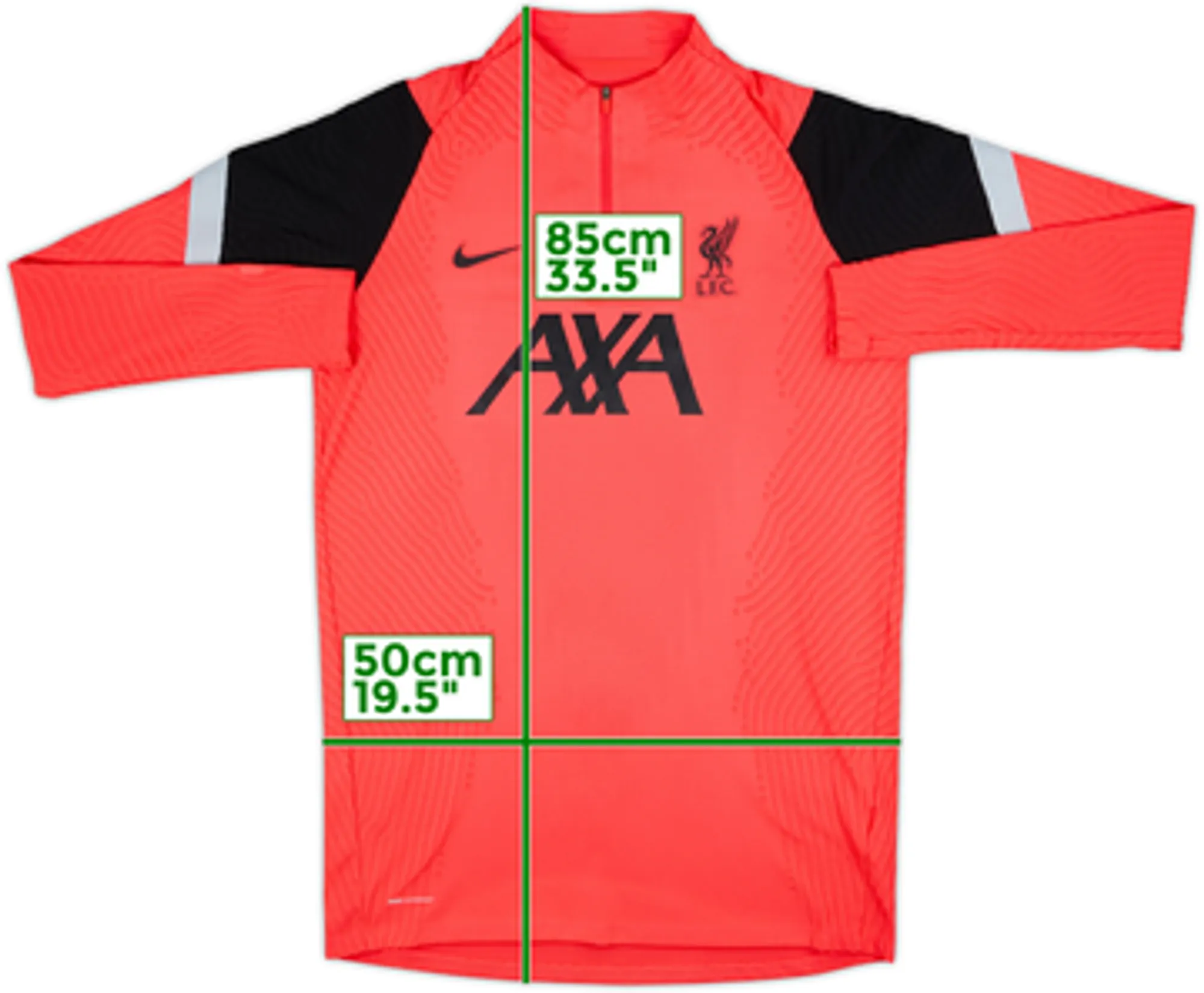 2020-21 Liverpool Nike Vaporknit 1/4 Zip Training Top - 10/10 - (L)
