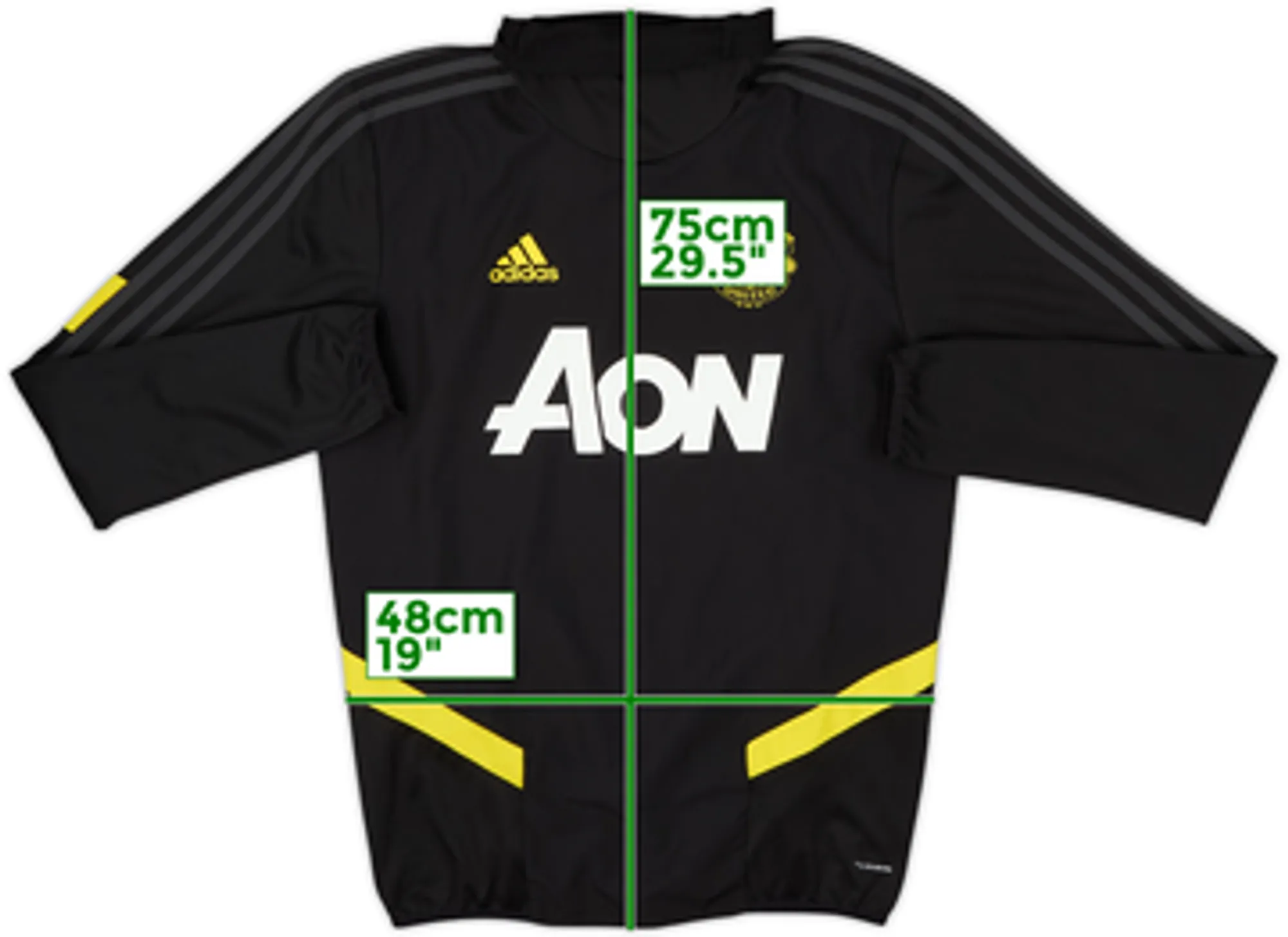 2019-20 Manchester United adidas 1/4 Zip Training Top - 8/10 - (S)