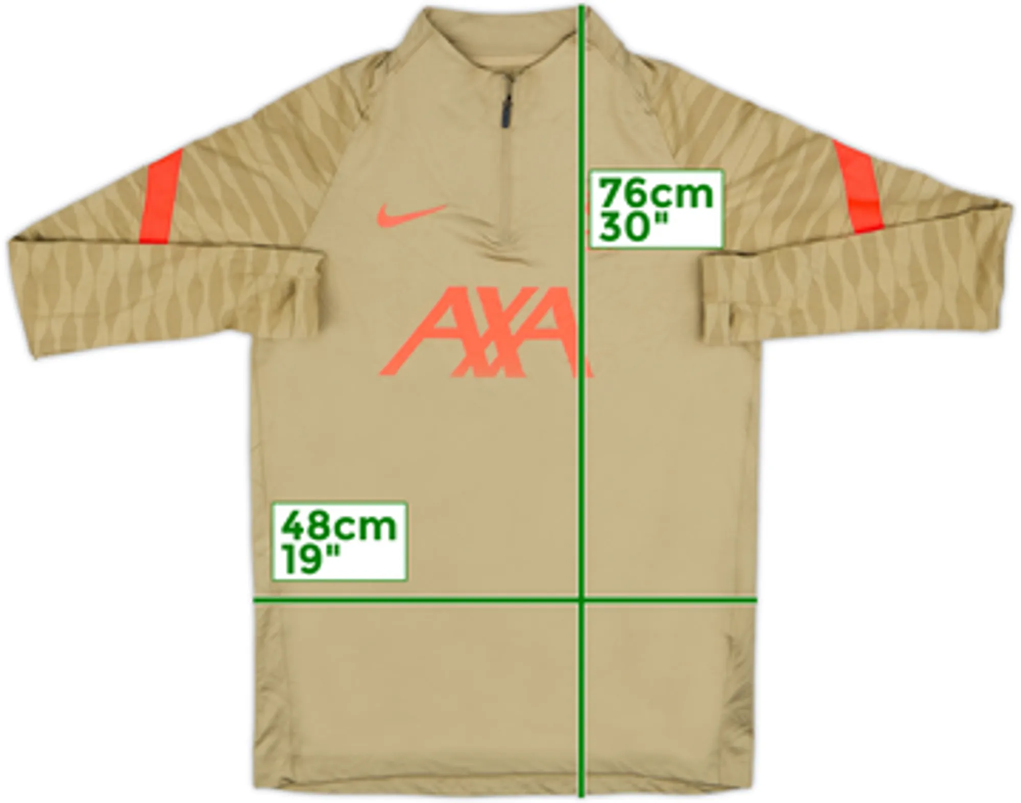 2021-22 Liverpool Nike 1/4 Zip Training Top - 7/10 - (M)