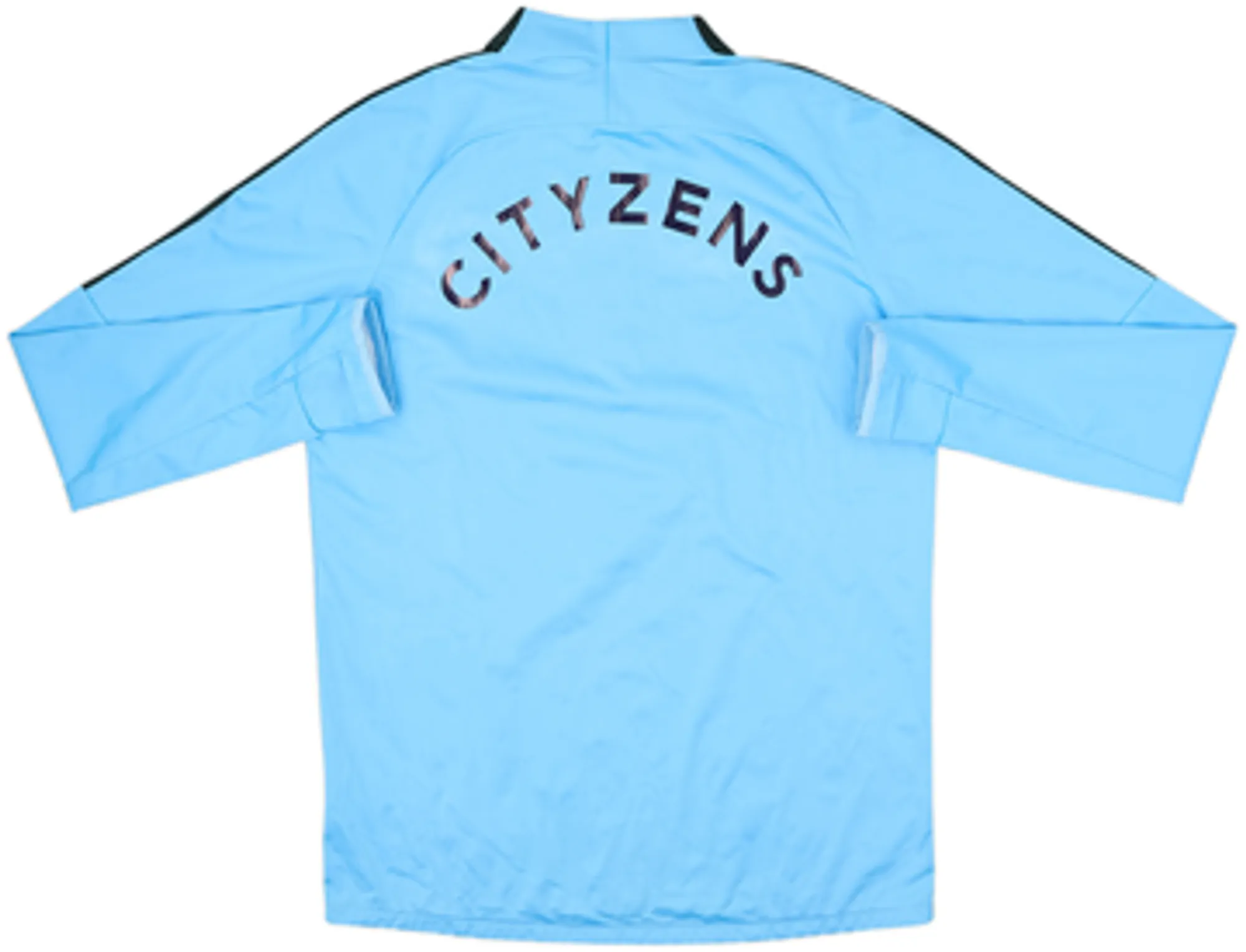 2017-18 Manchester City Player Issue Nike 1/4 Zip Drill Top #10 - 8/10 - (M)