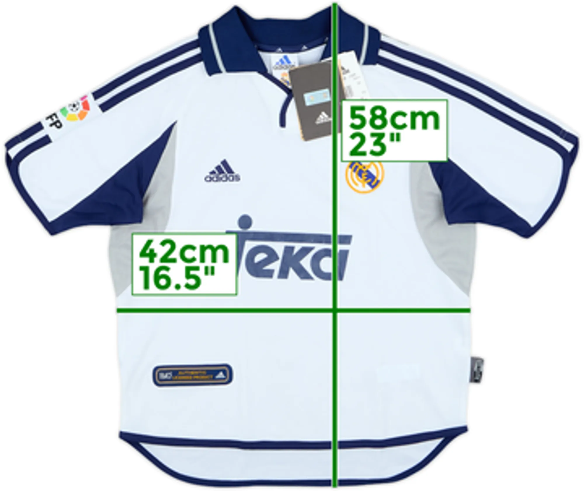 2000-01 Real Madrid Home Shirt (M.Boys)