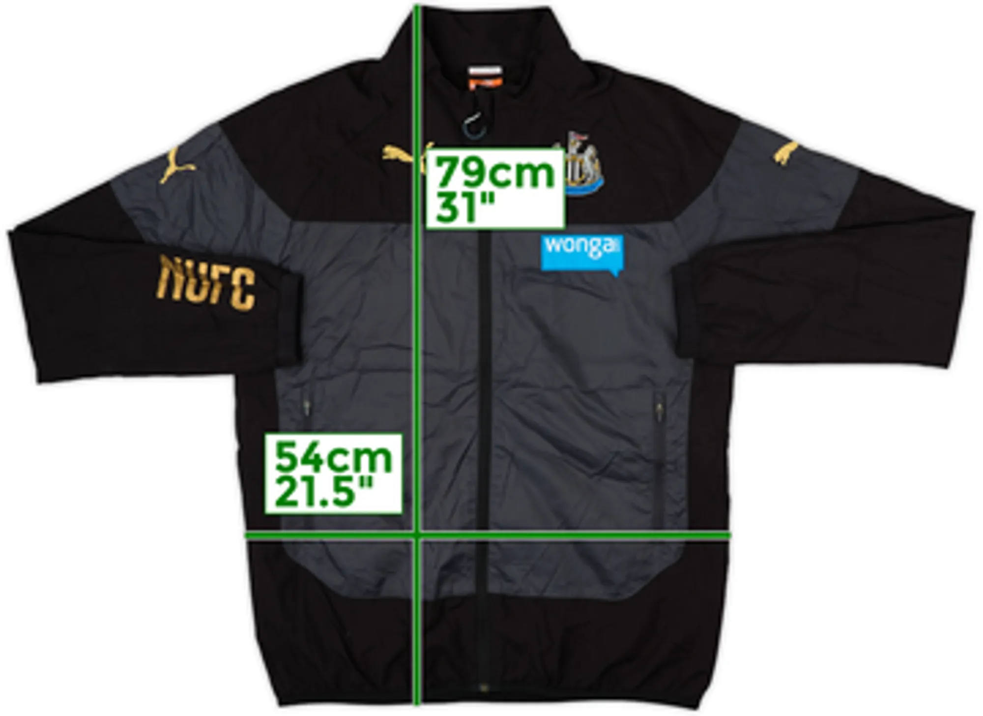 2013-14 Newcastle United Puma Track Jacket - 8/10 - (M)