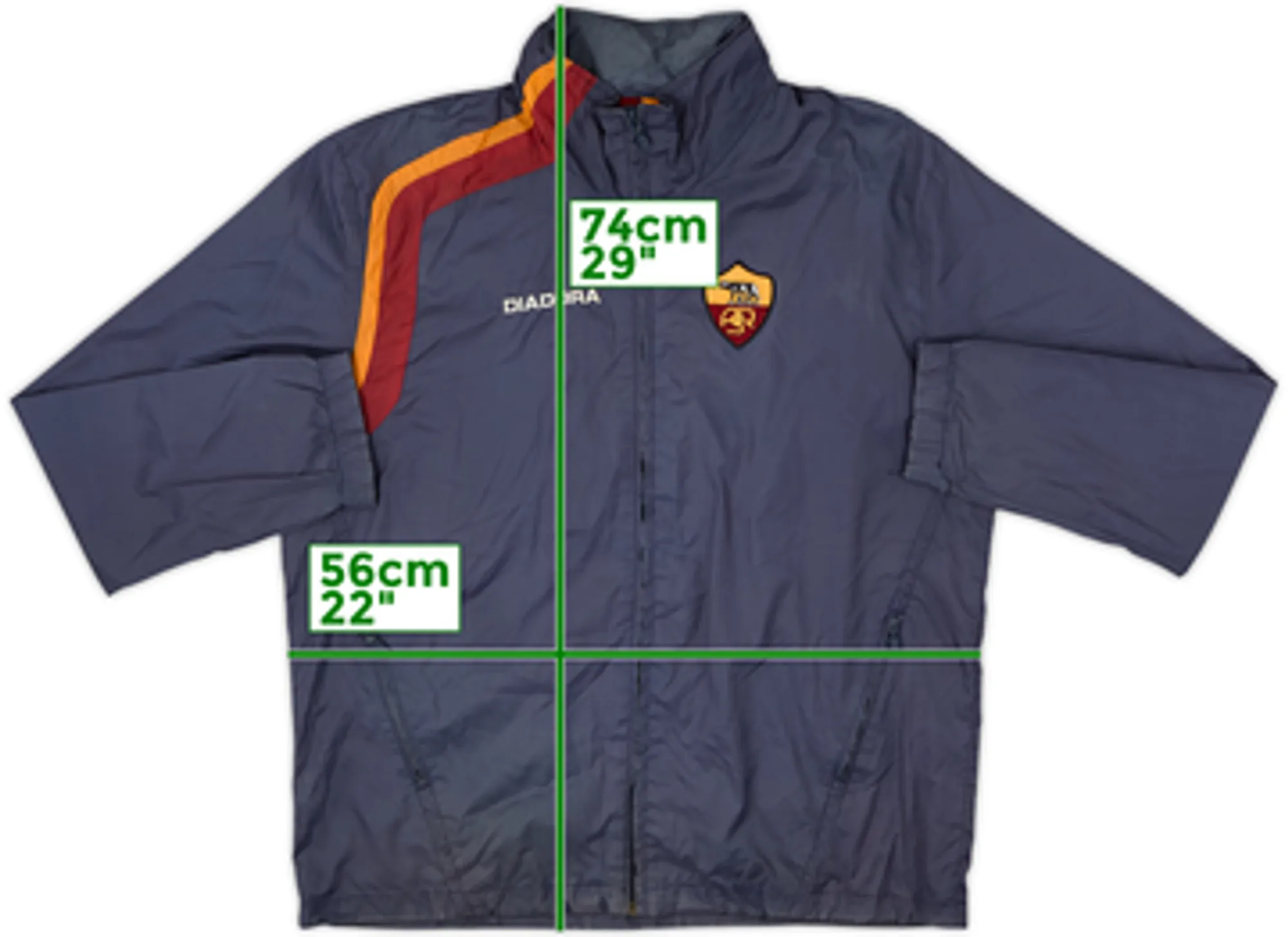 2003-04 Roma Diadora Hooded Rain Jacket - 6/10 - (S)