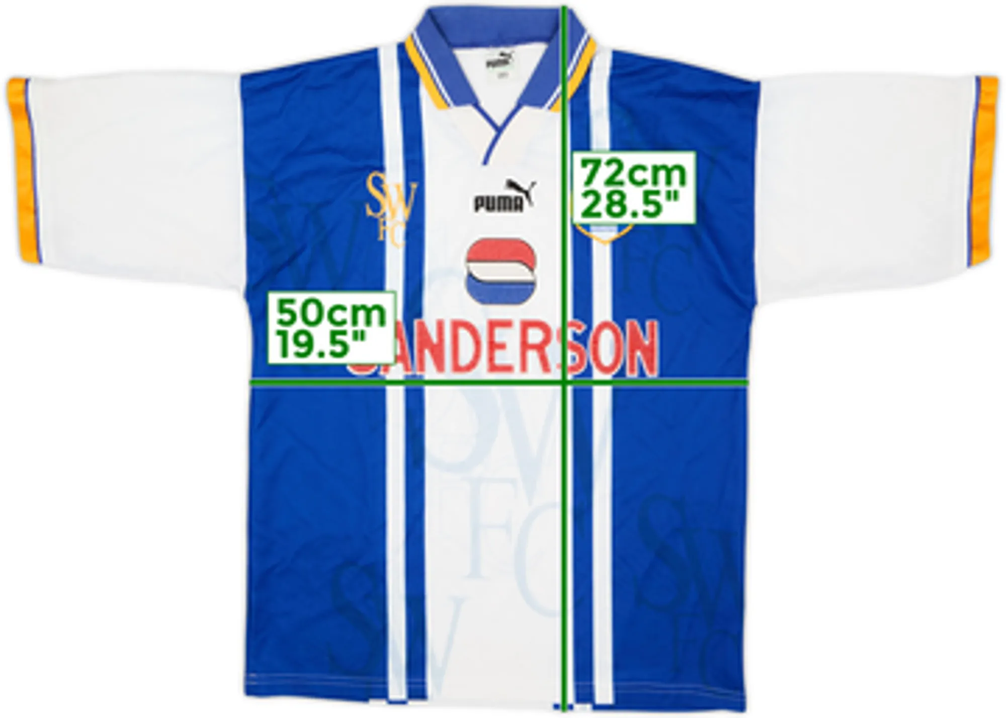 1995-97 Sheffield Wednesday Home Shirt - 8/10 - (XL)