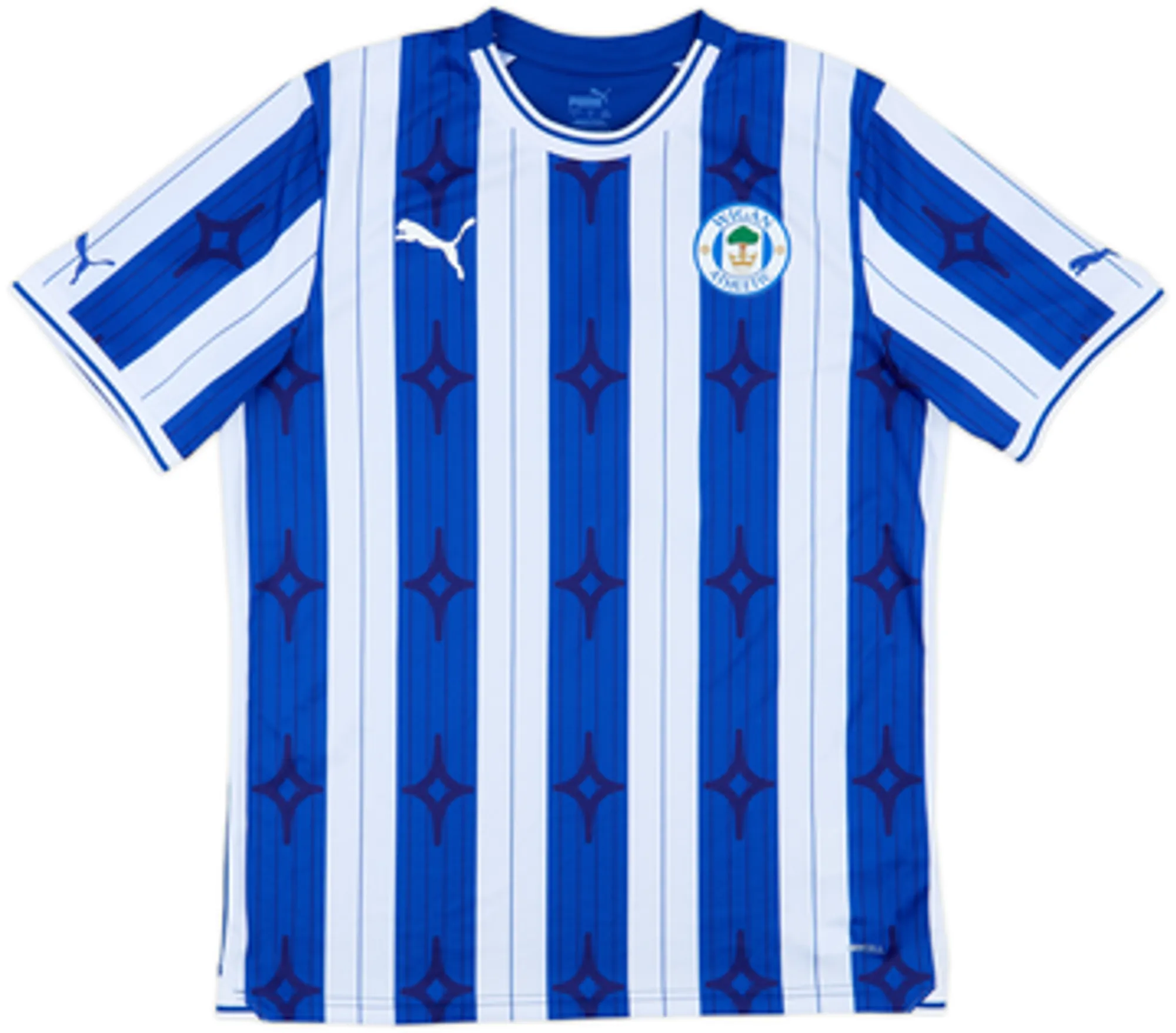 2023-24 Wigan Signed Home Shirt Hughes #6 - 7/10 - (L)