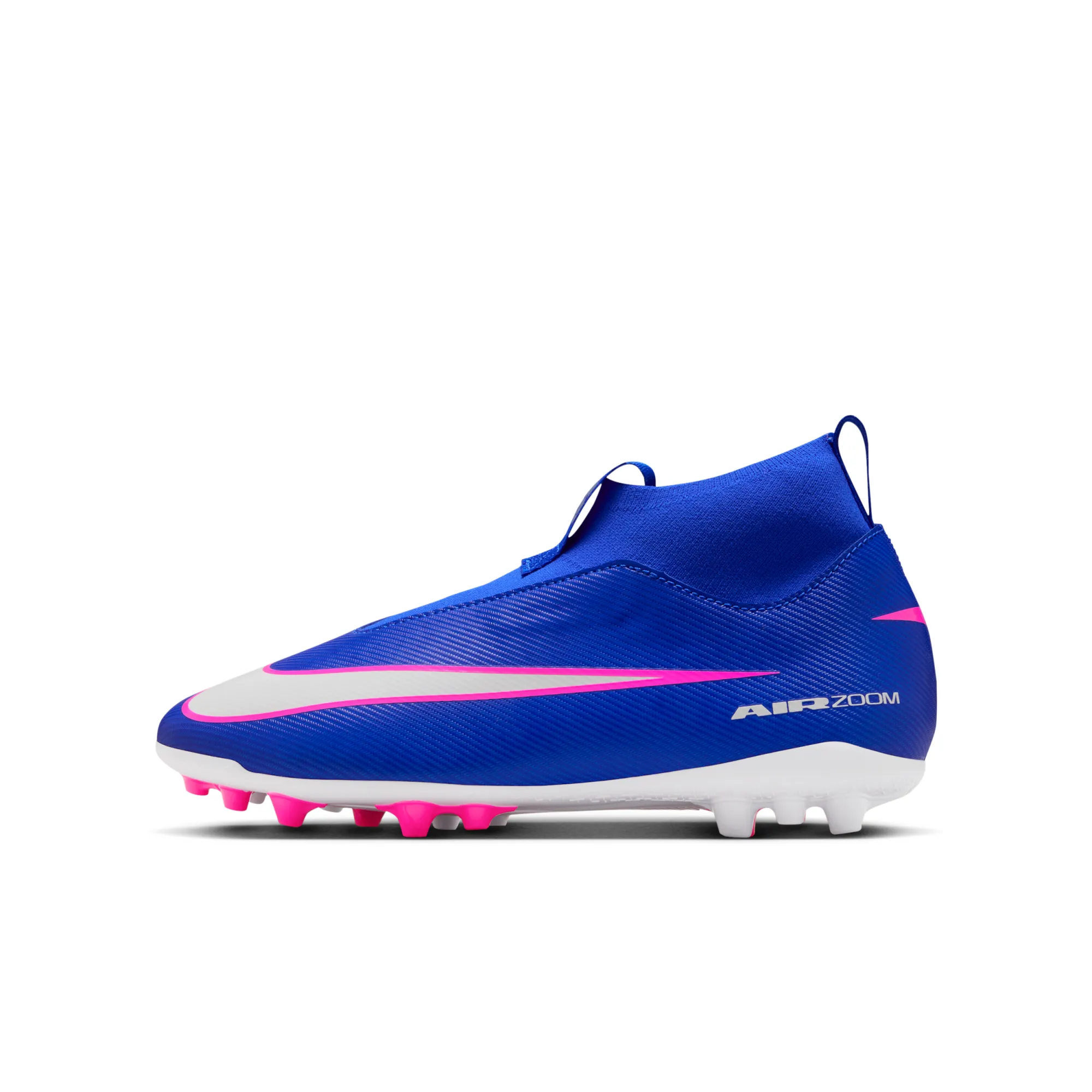 Nike Jr. Mercurial Superfly 10 Academy Younger/Older Kids' Artificial-Grass High-Top Football Boot - Blue