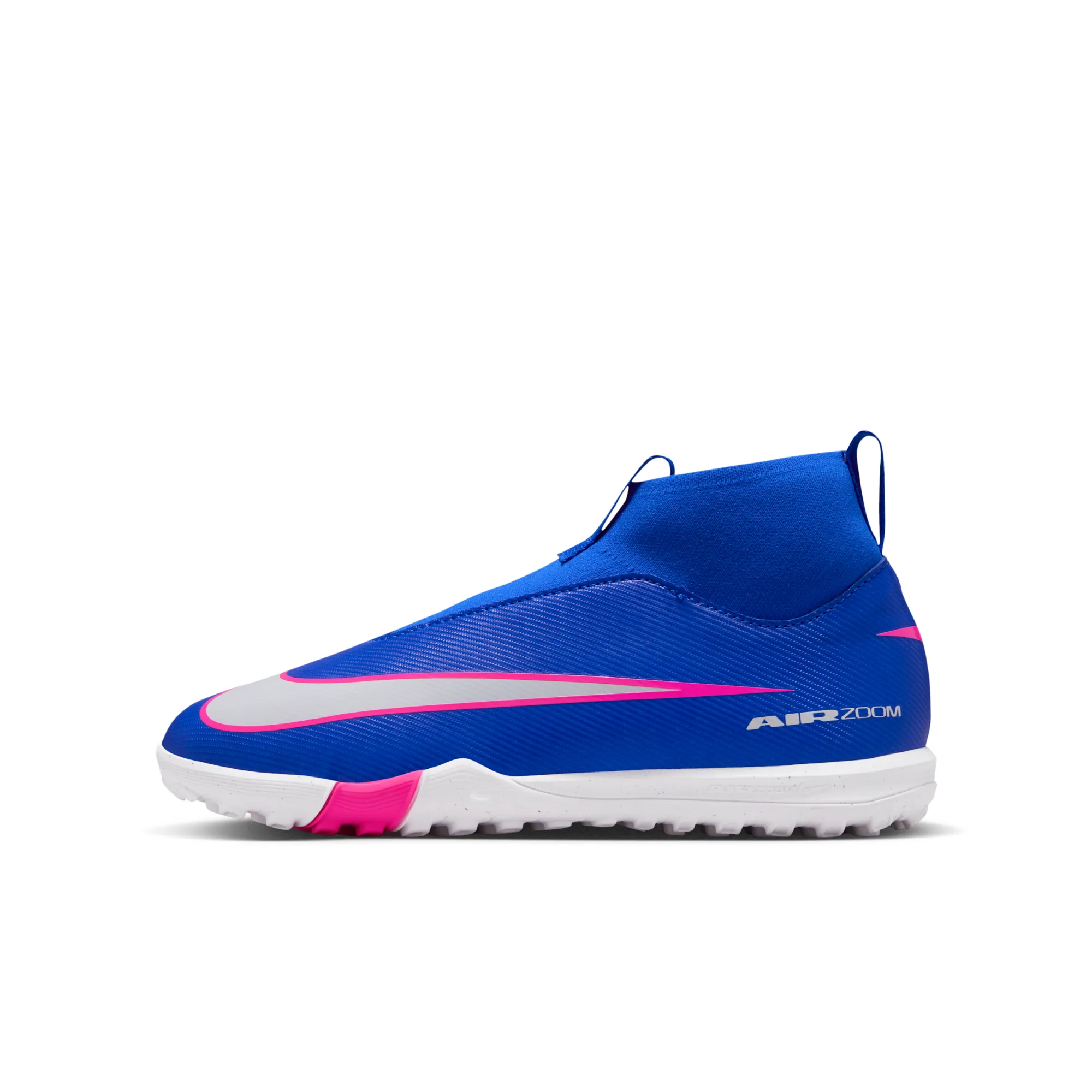 Nike Jr. Mercurial Superfly 10 Academy Younger/Older Kids' Turf High-Top Football Shoes - Blue