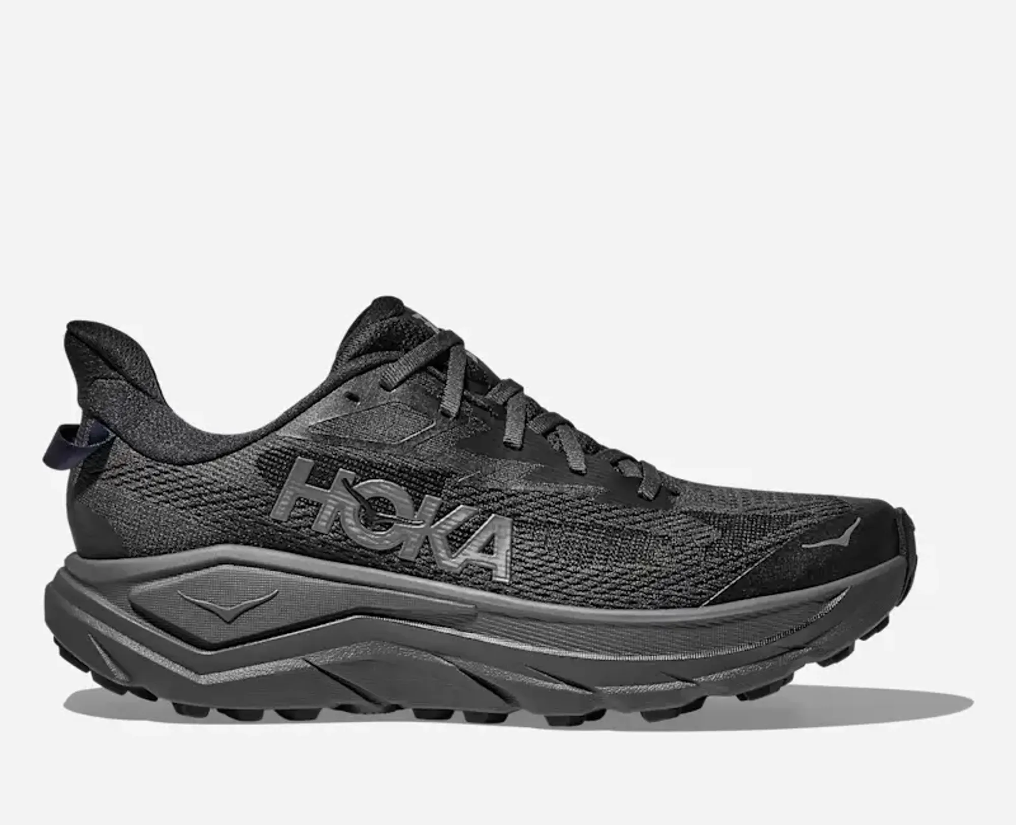 Hoka Men's Challenger 8 Road Running Shoes In Black/Outer Orbit