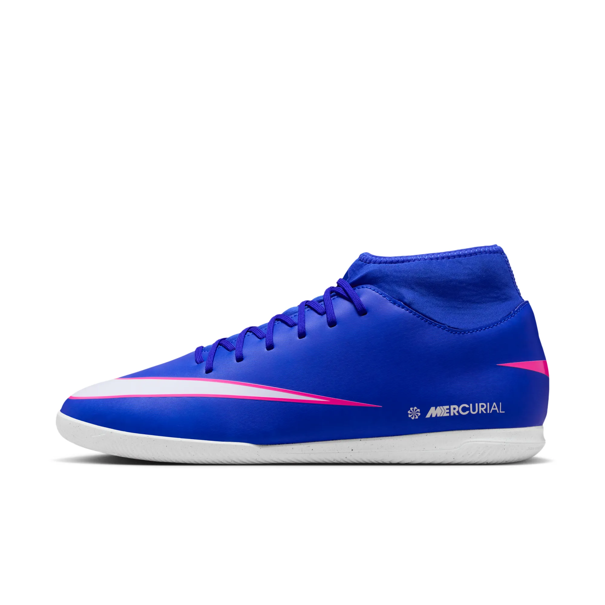 Nike Mercurial Superfly 10 Club Indoor Court High-Top Football Shoes - Blue
