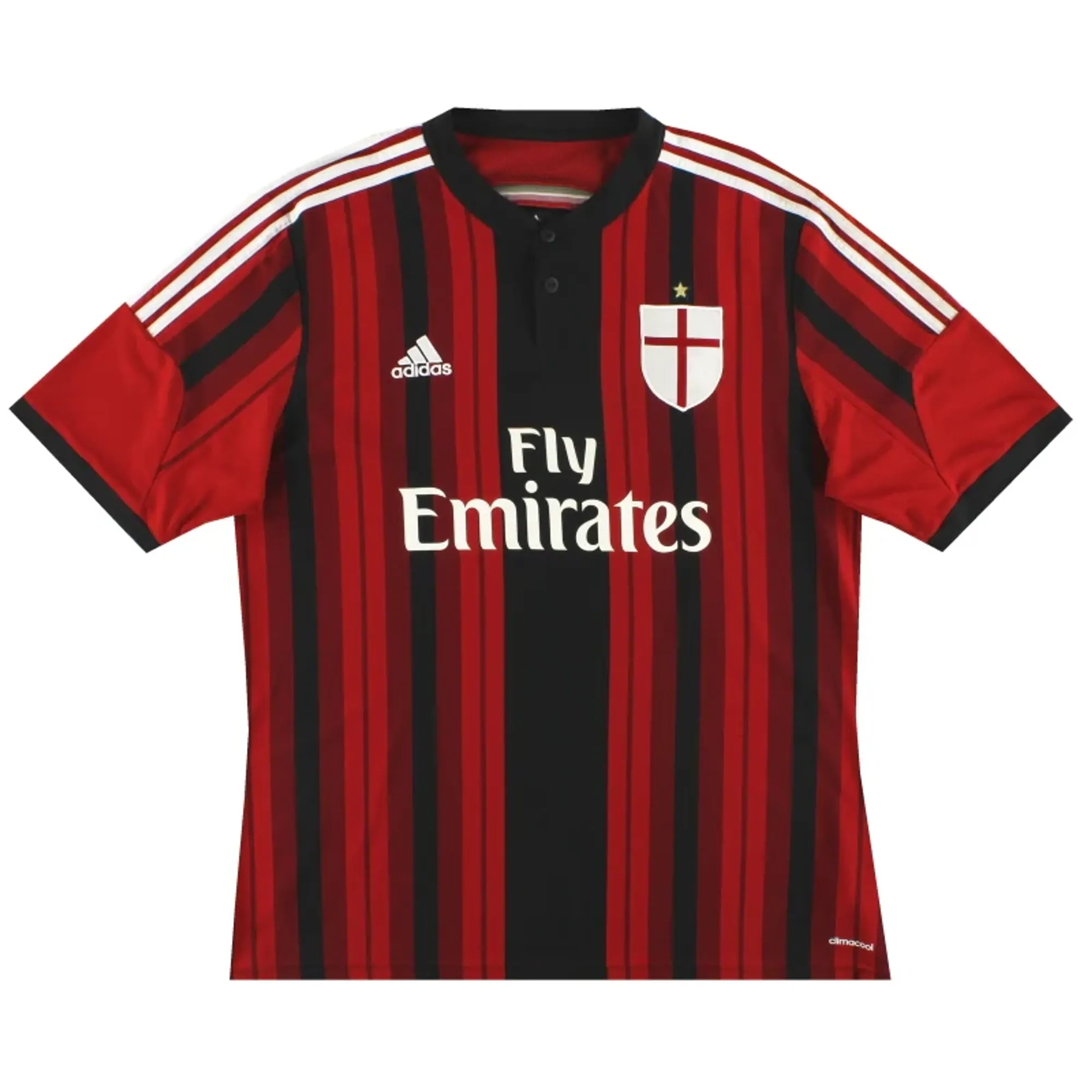 2014-15 AC Milan adidas Home Shirt Y - AC Milan / Excellent 