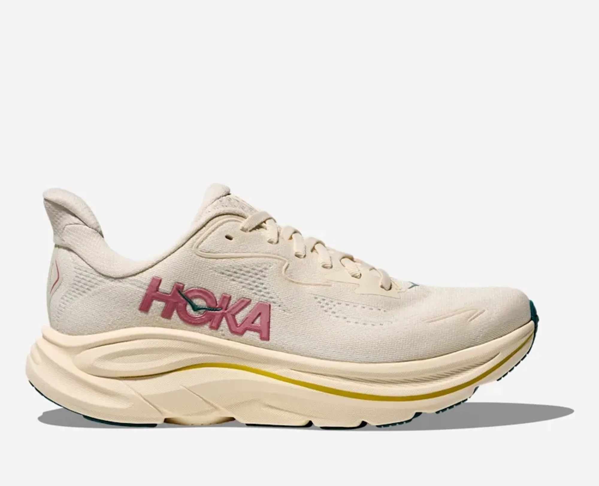 Hoka Women's Clifton 10 Road Running Shoes In Birch/Alabaster