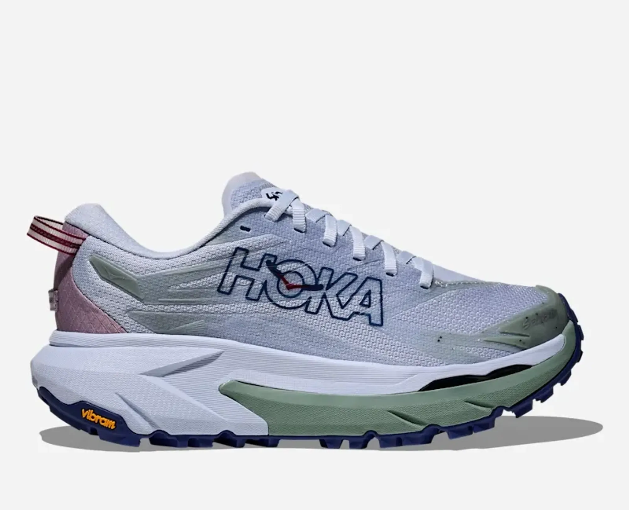 Hoka Women's Mafate 5 Trail Shoes In Ambient Blue/Rosemary