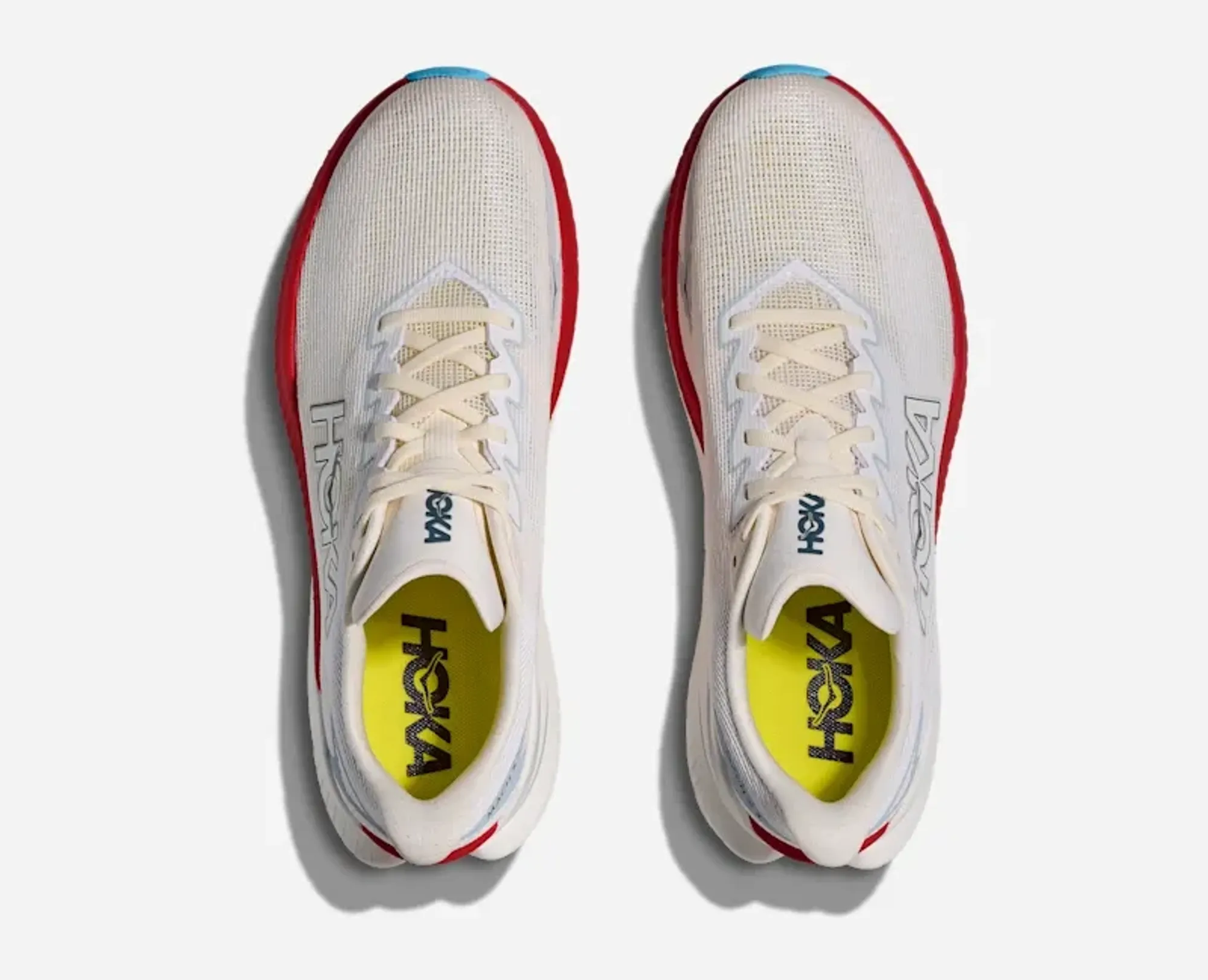 Hoka Men's Mach X 3 Road Running Shoes In White/Alabaster