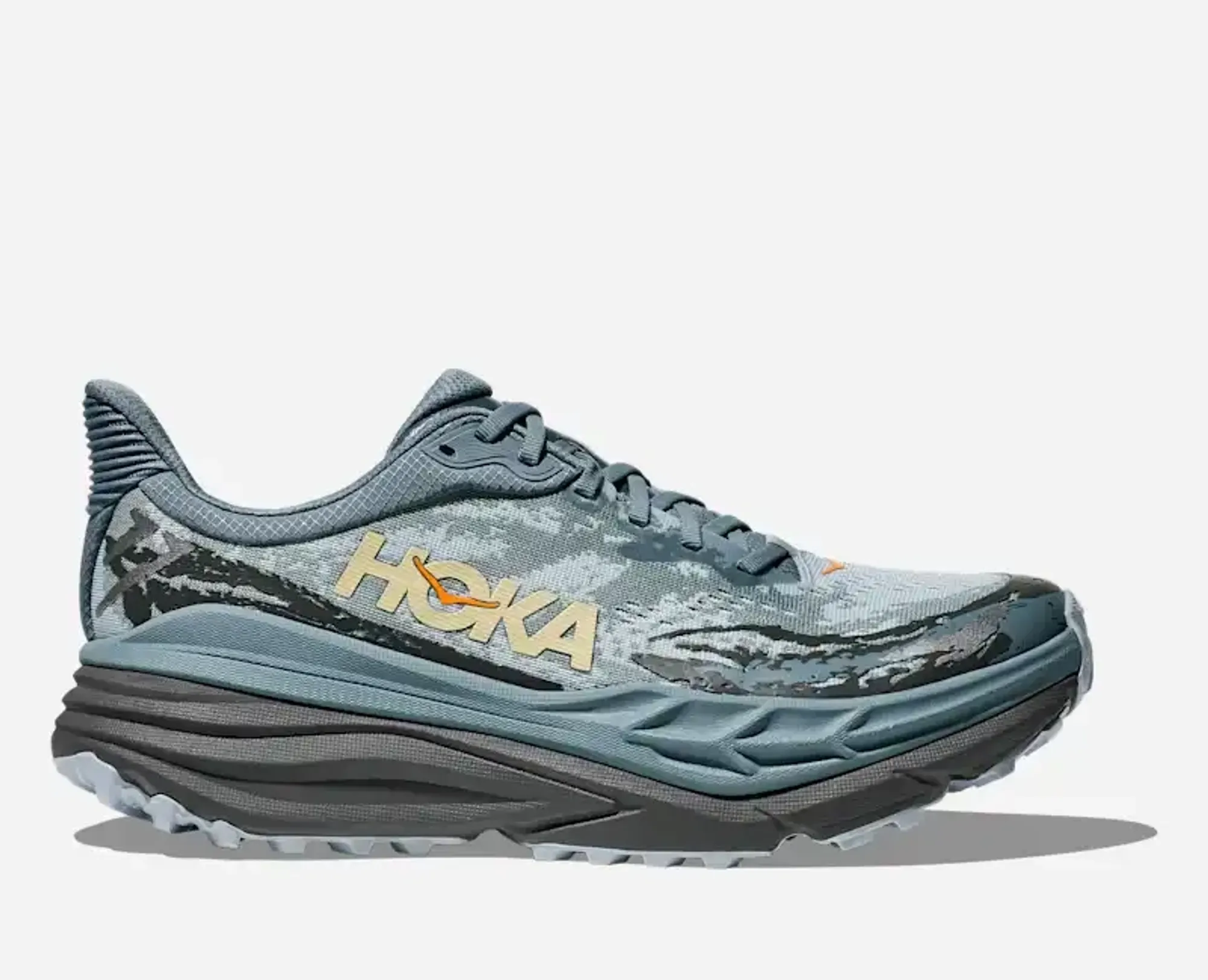 Hoka Men's Stinson 7 Trail Shoes In Slate Blue/Asphalt Grey